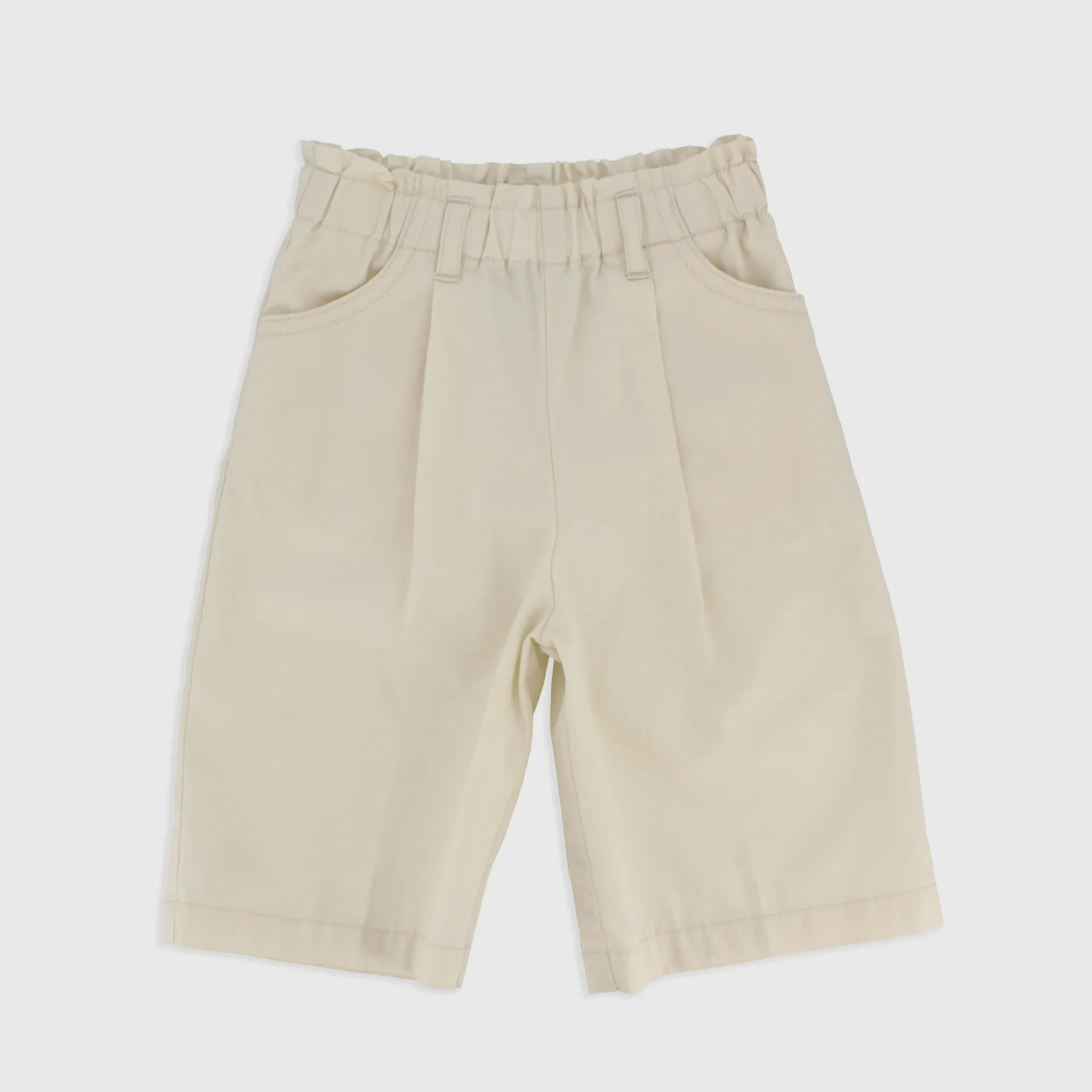 Pantalone in popeline da Bambina, BIANCO