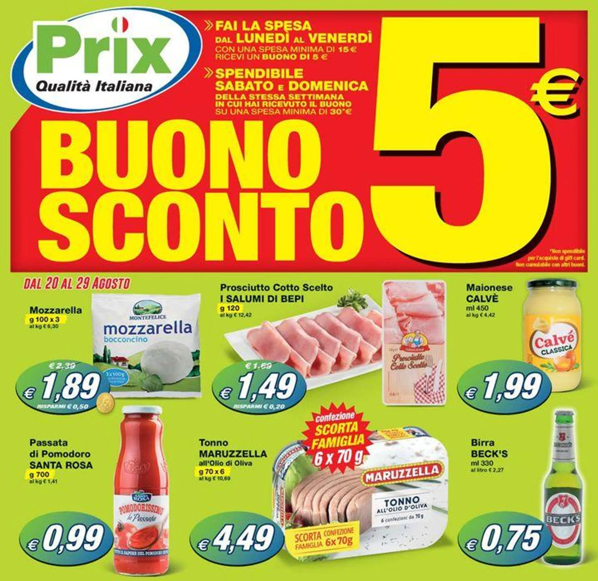 Buono sconto 5€ - 1