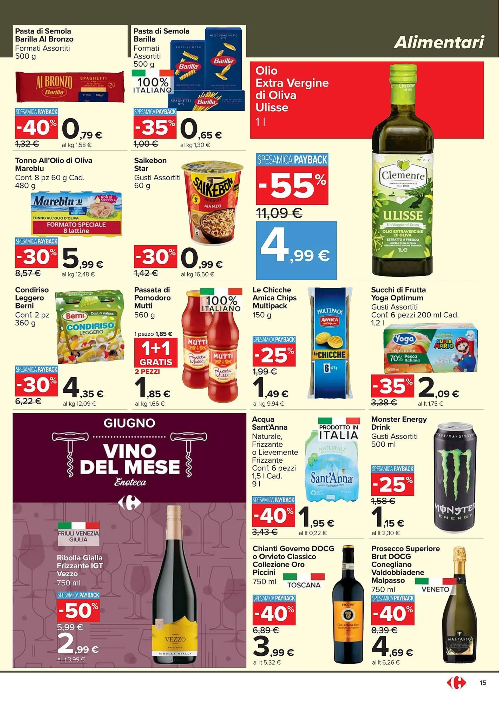 Volantino Carrefour Market da 12 giugno a 25 giugno di 2025 - Pagina del volantino 15
