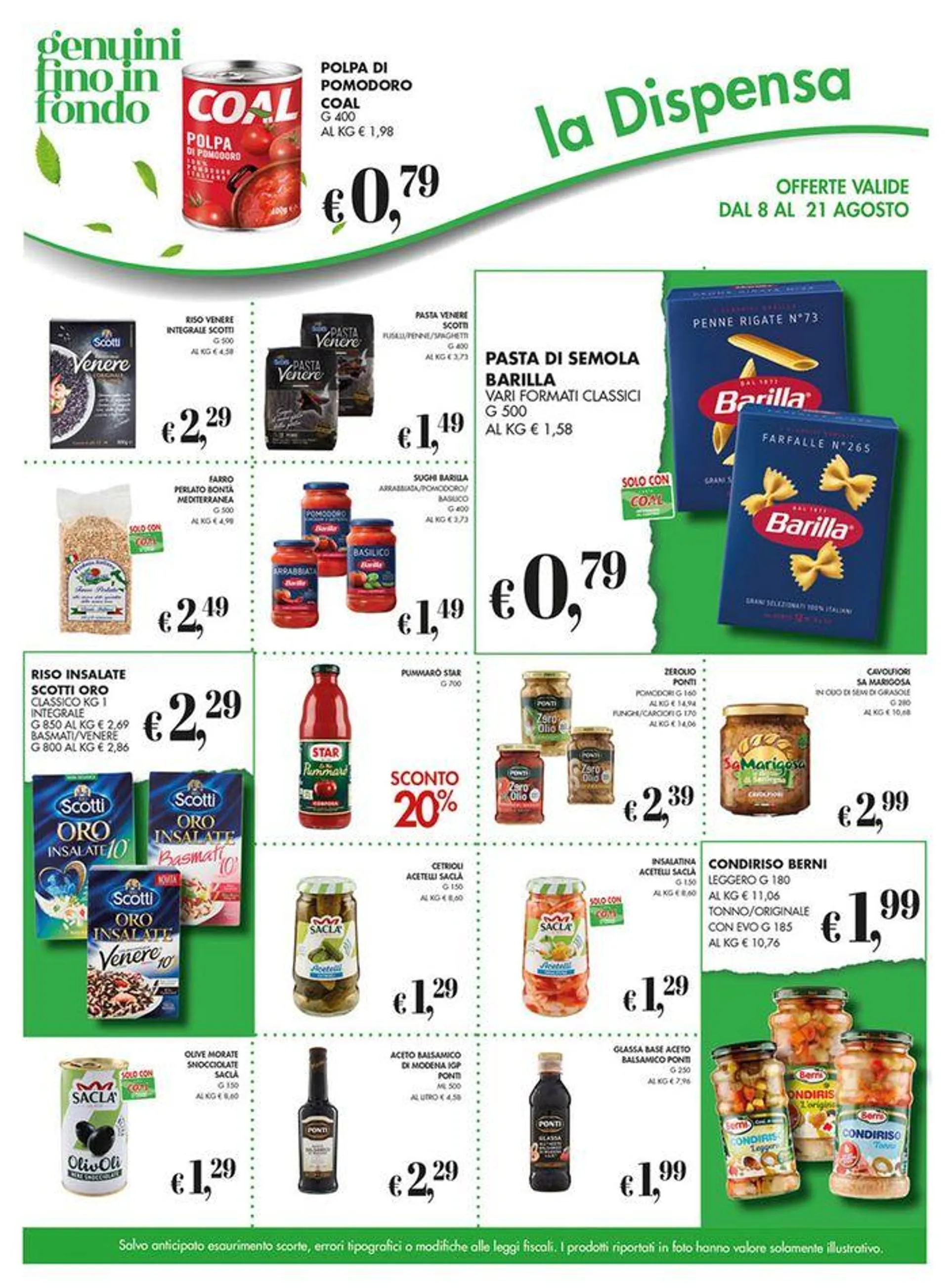 Offerte valide dall 8 al 21 agosto. - 11