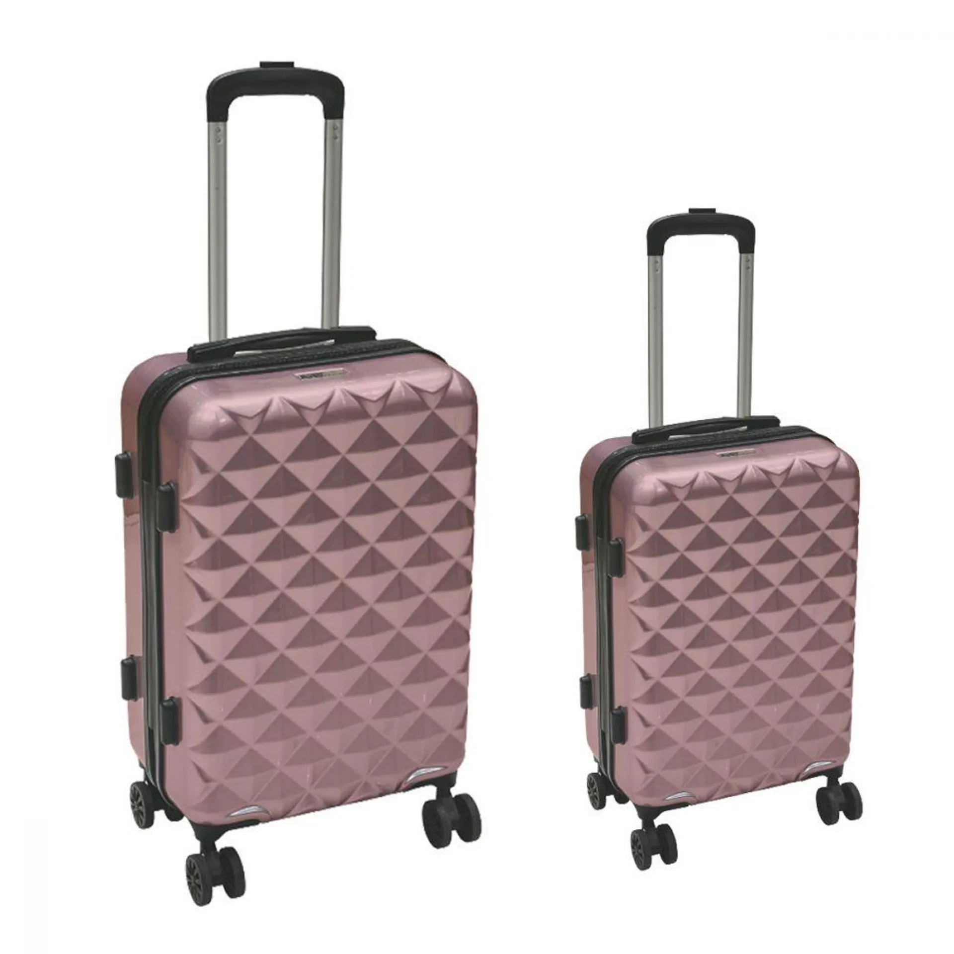 Valigie Trolley Diamond Rosa Gold 2pz