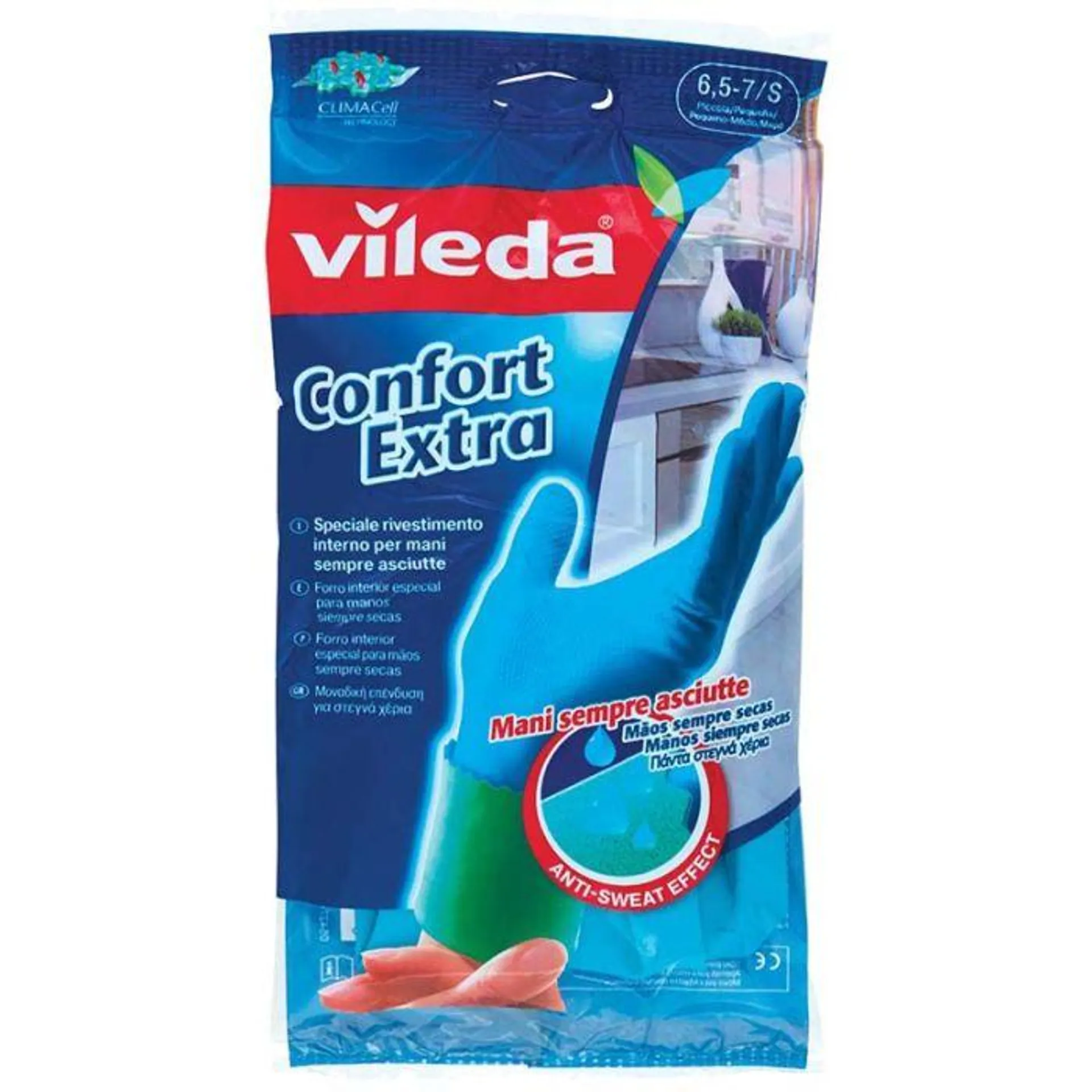 Vileda guanti confort extra, misura piccola