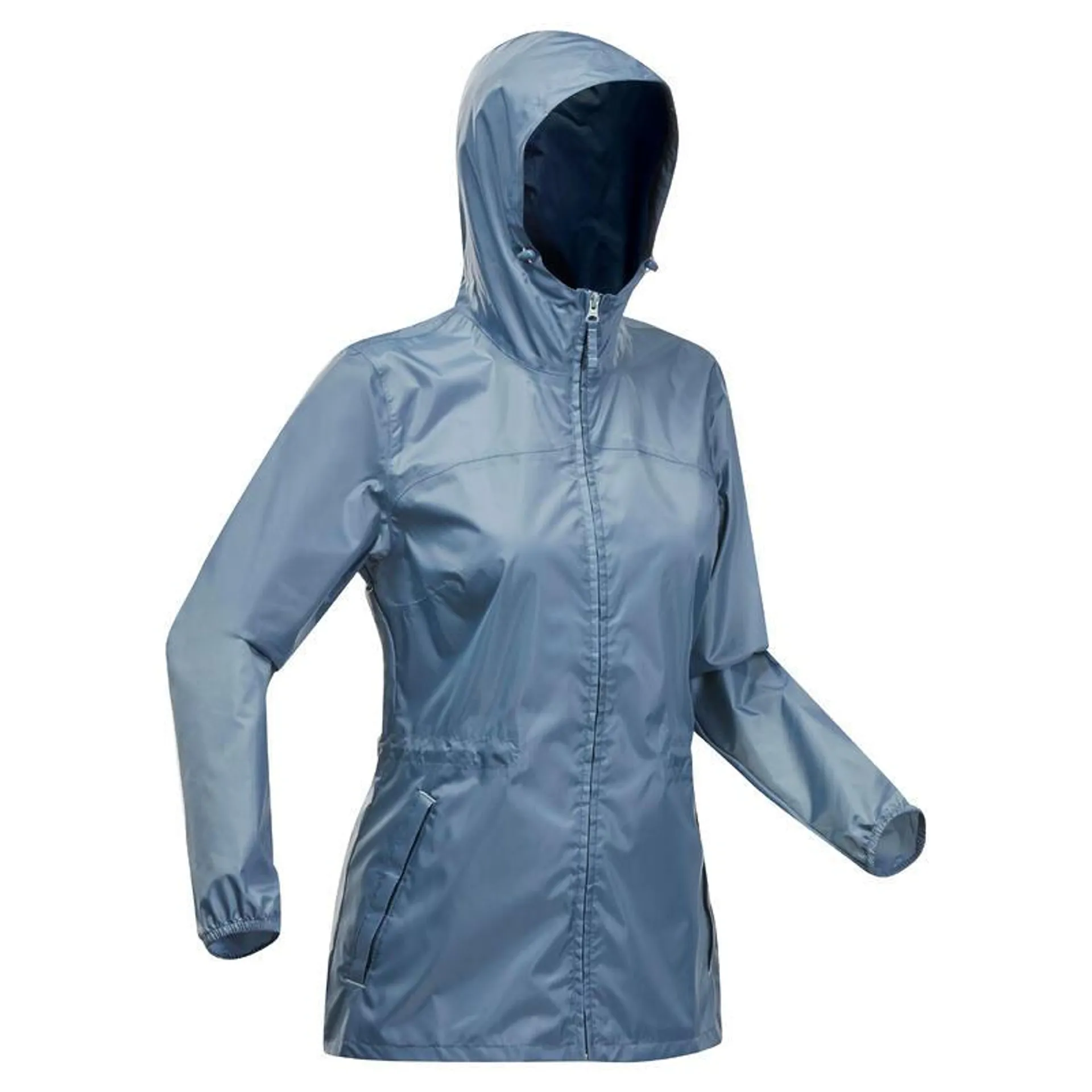 Giacca montagna donna RAINCUT ZIP azzurra