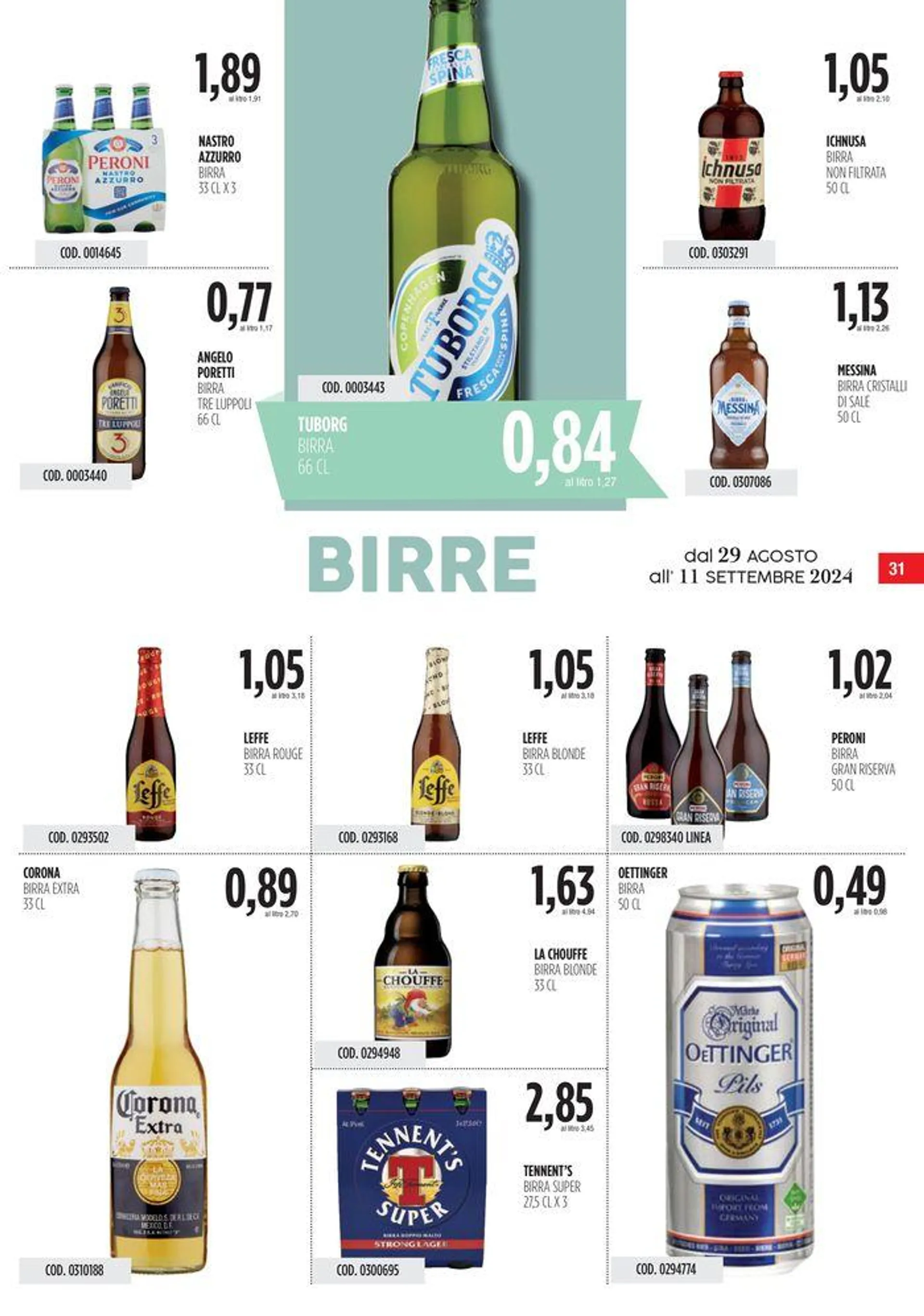 Carico Cash & Carry  da 29 agosto a 11 settembre di 2024 - Pagina del volantino 31