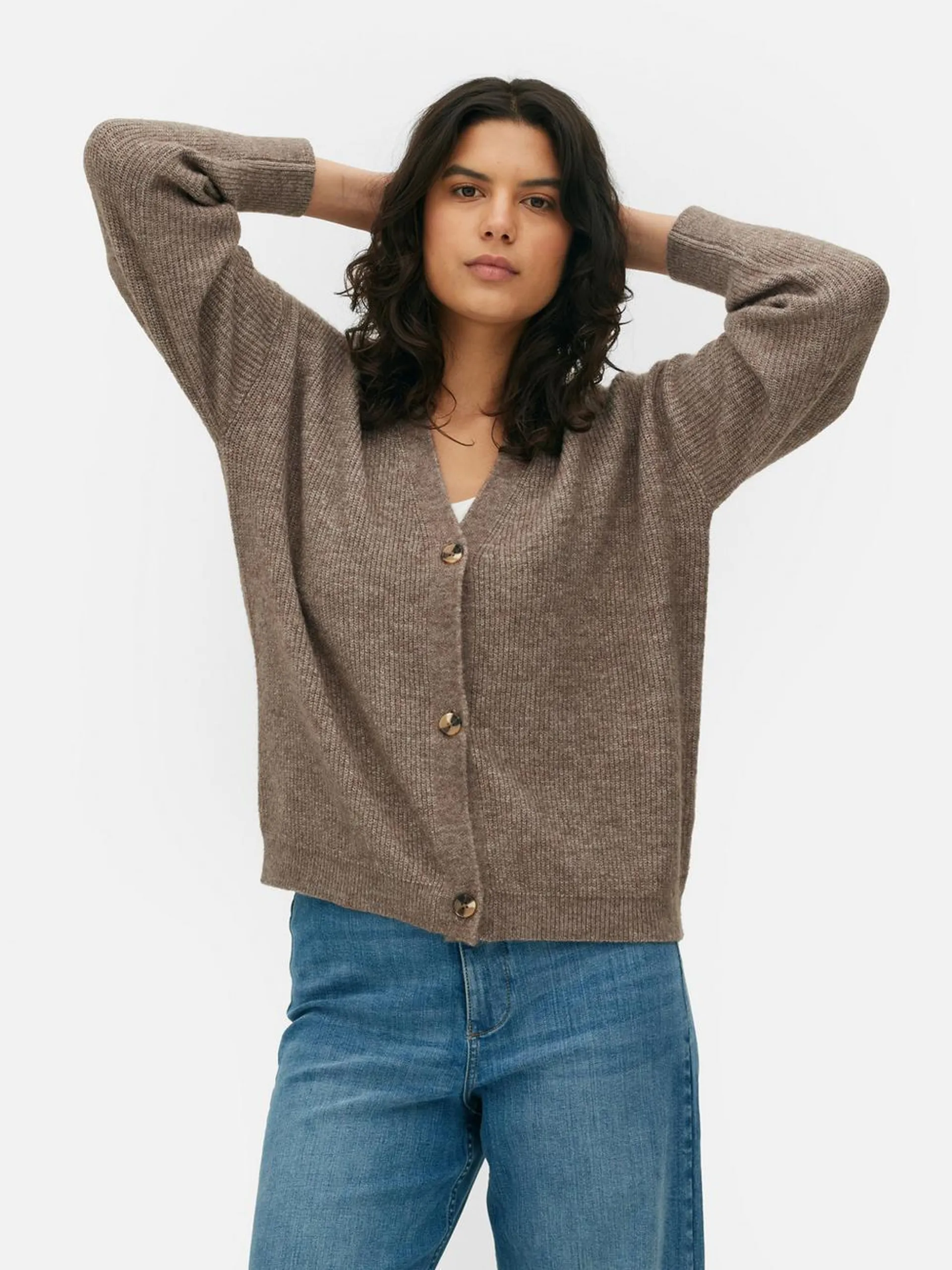 Cardigan con scollo a V dalla vestibilità comoda