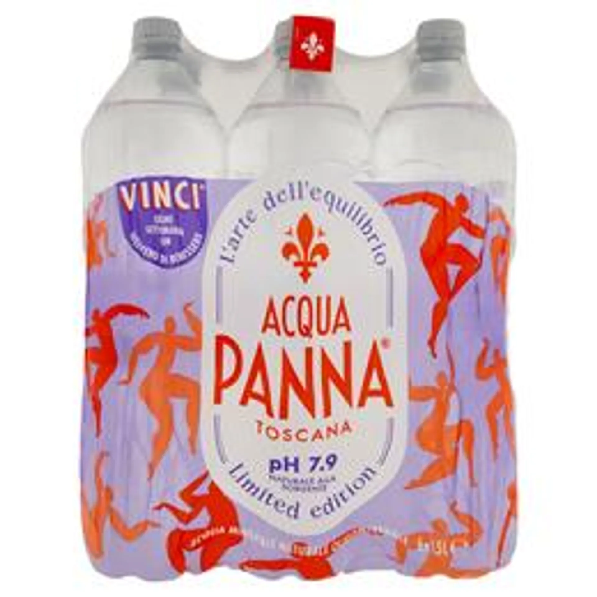 ACQUA PANNA, Acqua Minerale Naturale Oligominerale 30% RPET, 6x1,5L