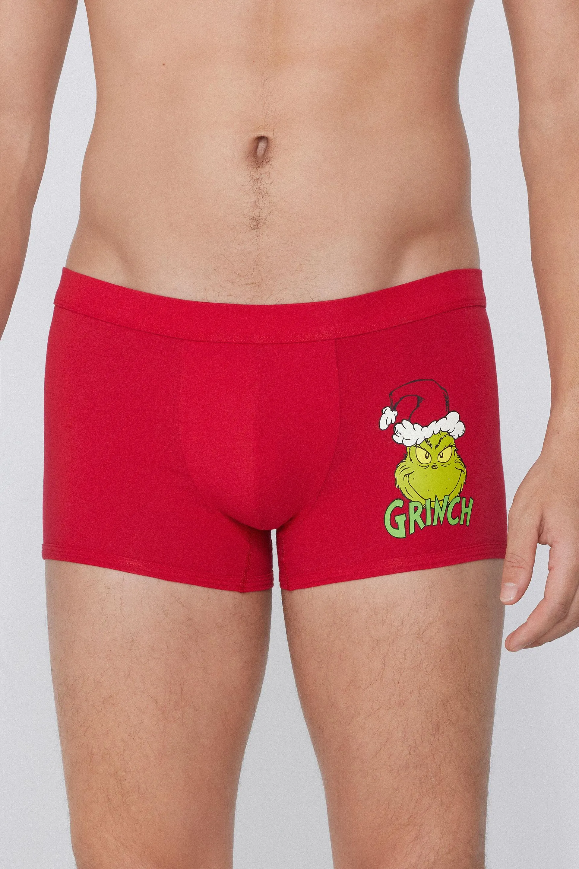 Boxer in Cotone Stampa Grinch