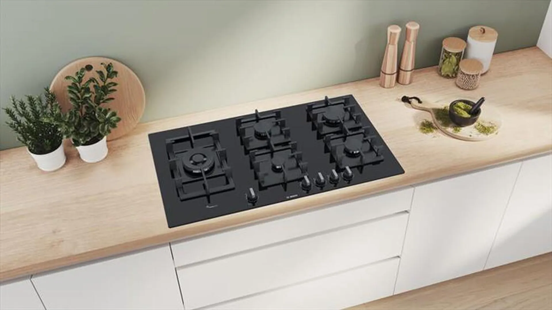 BOSCH - Piano cottura a gas PPS9A6B90 91,5cm-Nero