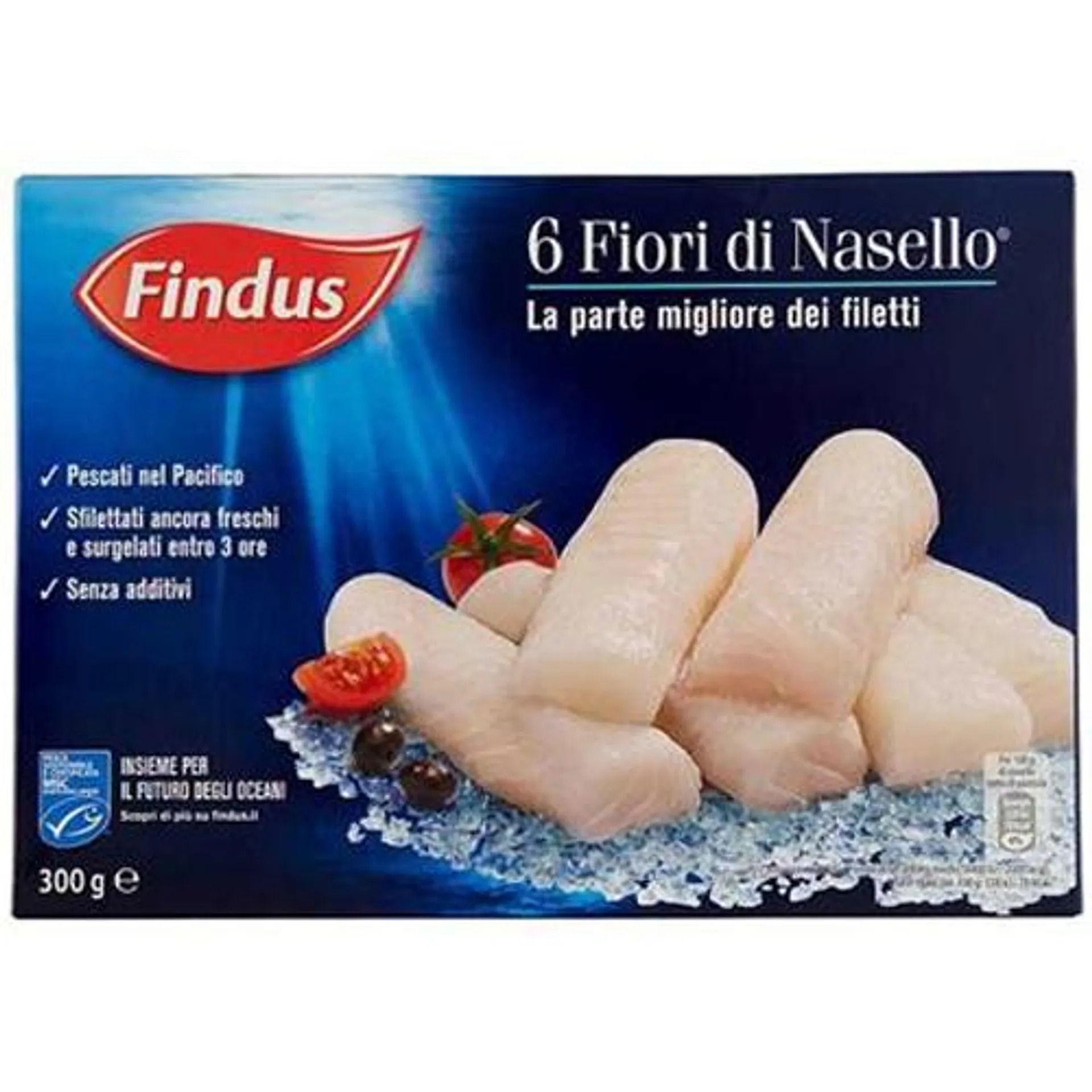 FINDUS 4 FIORI DI MERLUZZO GR.300