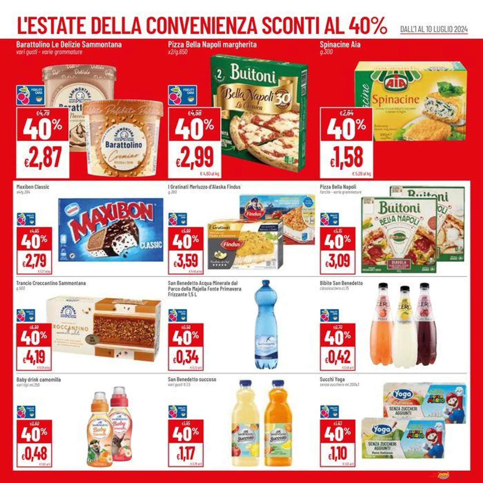 L'estate della convenienza sconti al 40% da 1 luglio a 10 luglio di 2024 - Pagina del volantino 3