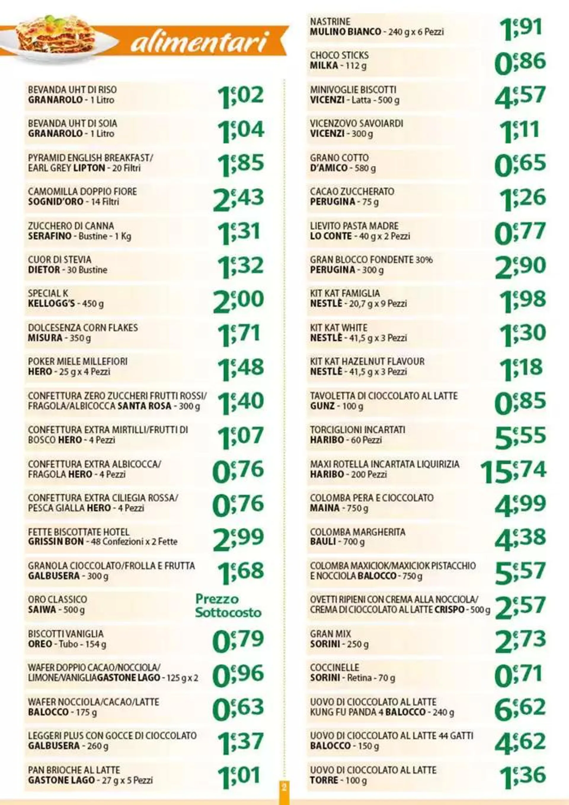 Sottocosto da 24 marzo a 29 marzo di 2025 - Pagina del volantino 2