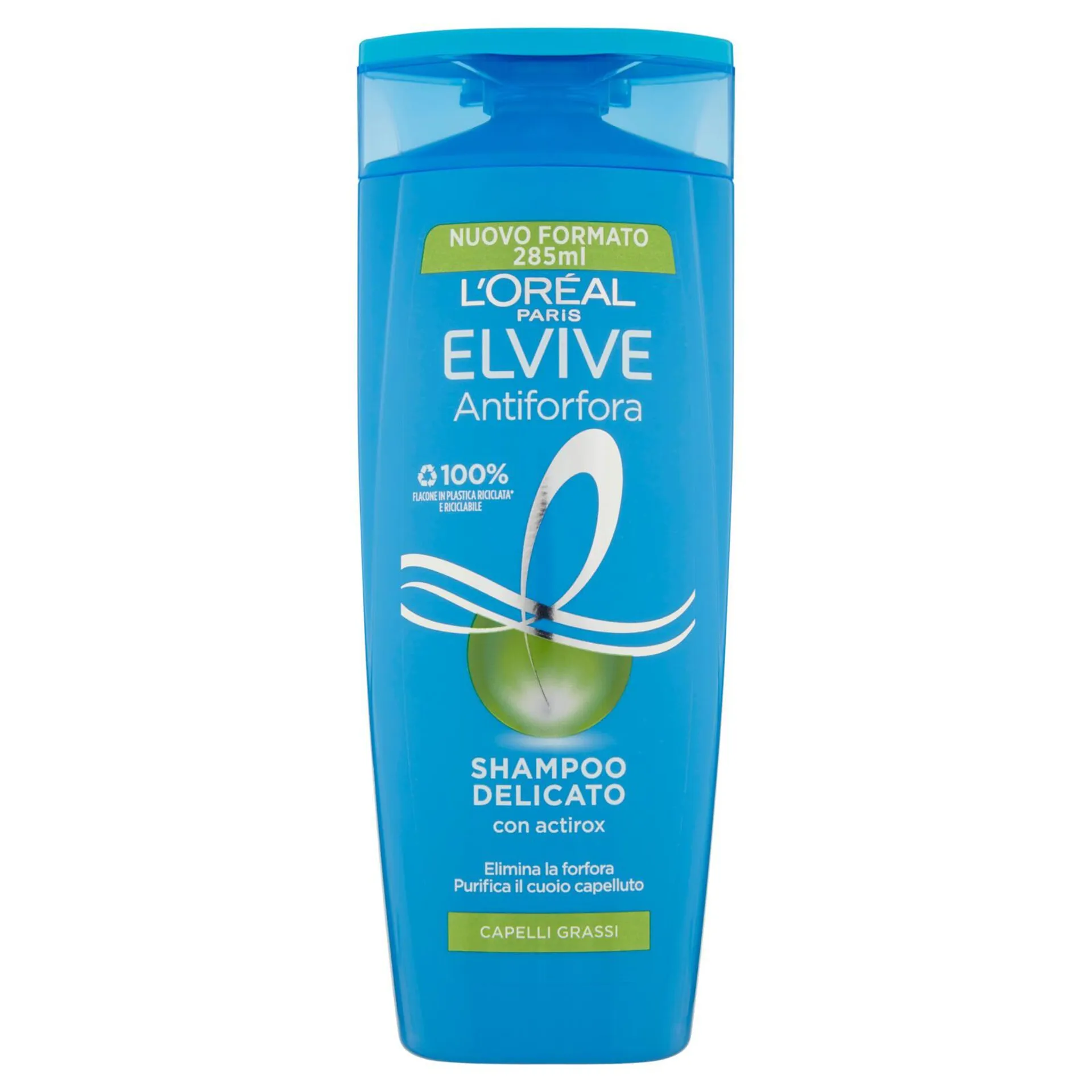 L'Oréal Paris Shampoo Elvive Antiforfora, Per Capelli Grassi, 285 ml