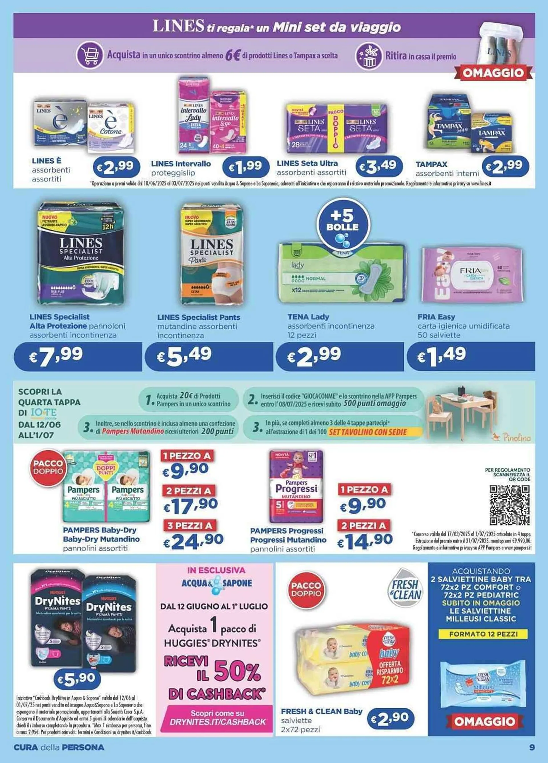 Volantino Acqua & Sapone da 9 giugno a 1 luglio di 2025 - Pagina del volantino 9