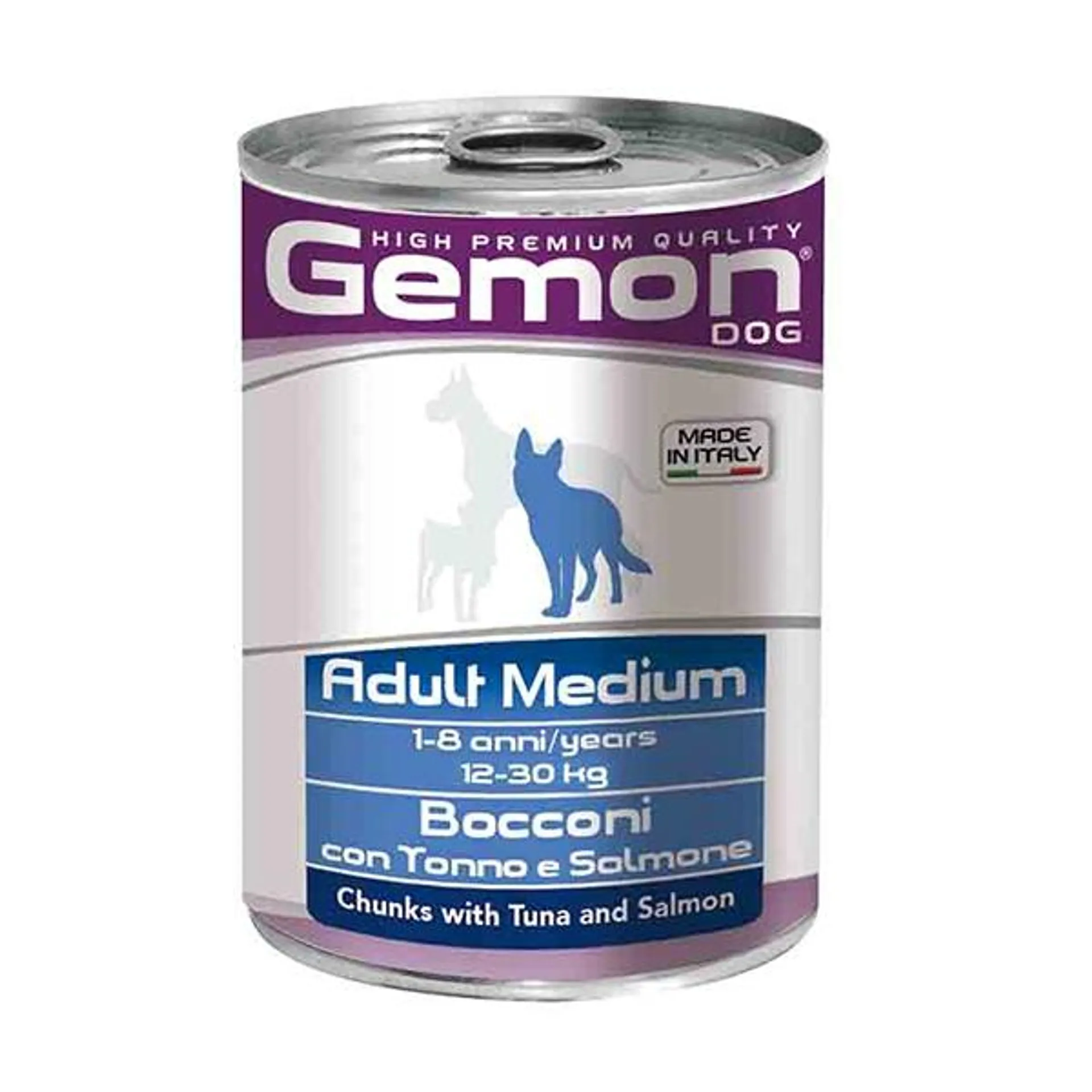 Gemon - Adult Medium Bocconi con Tonno e Salmone