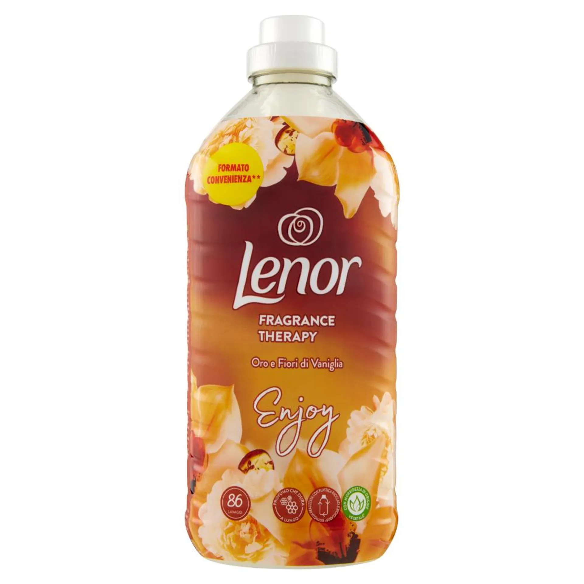 Lenor Ammorbidente Lavatrice Concentrato, Oro e Fiori di Vaniglia, 86 Lavaggi 1806 ml