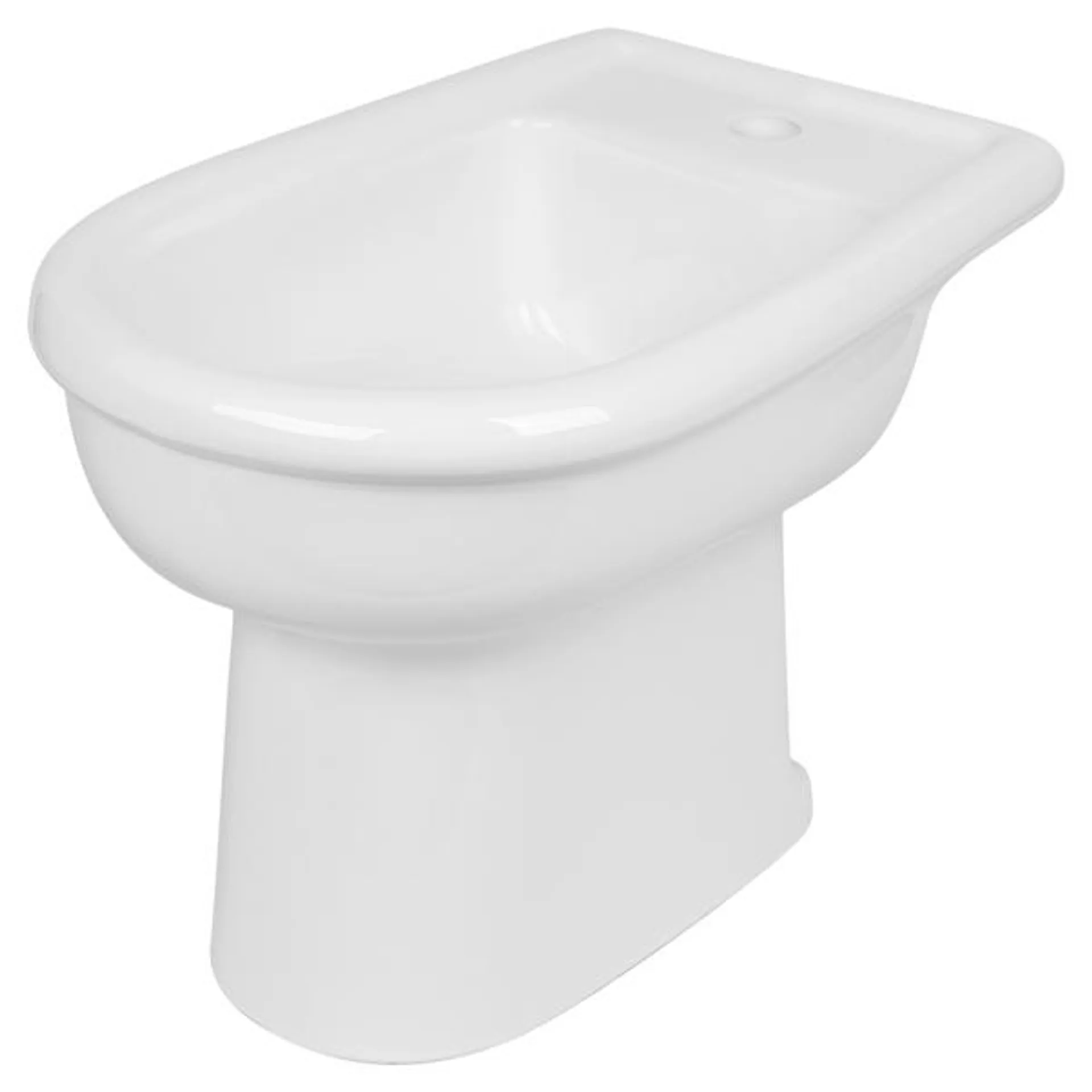 Bidet azzurra serie lios a terra in ceramica bianca