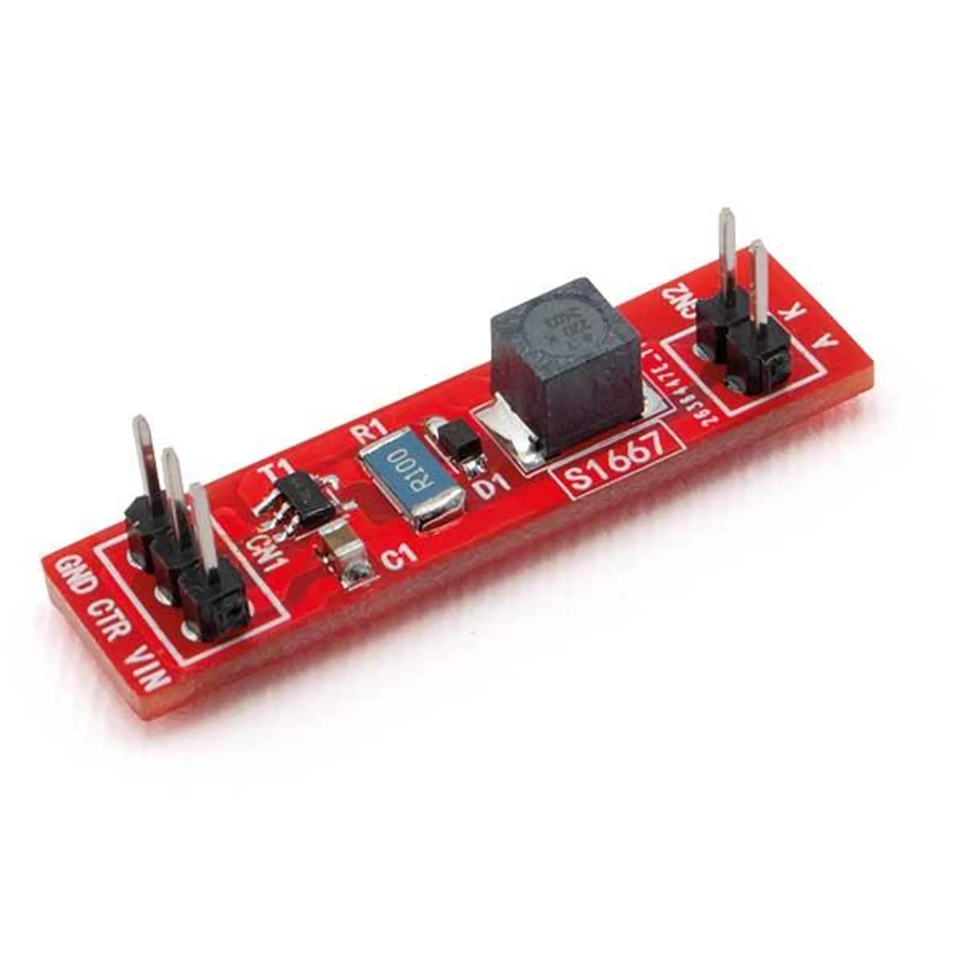 Breakout board con driver LED AL8861 – 1A/40W (4,5V-40V)