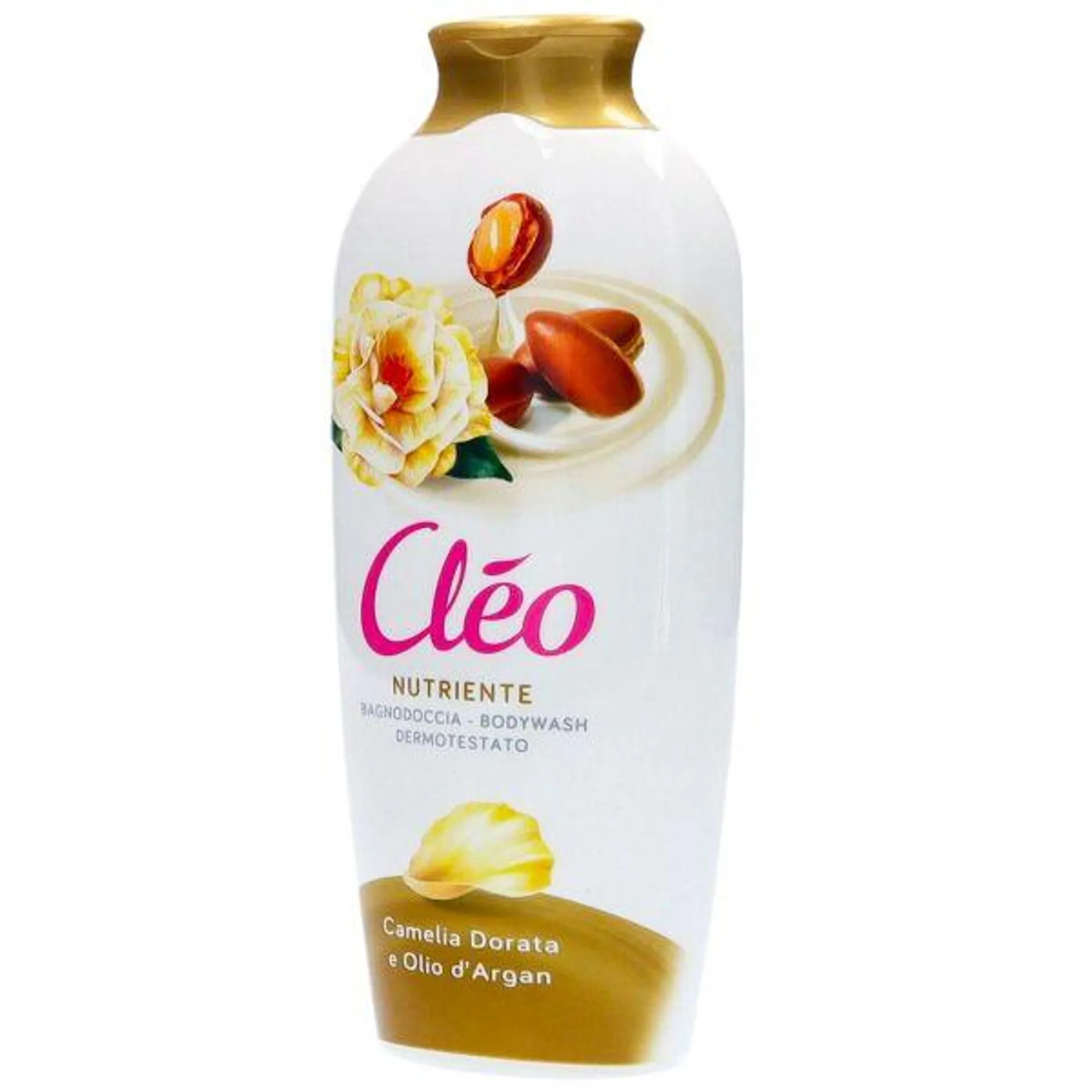 CLÉO BAGNODOCCIA NUTRIENTE CAMELIA DORATA E OLIO D'ARGAN 750ML