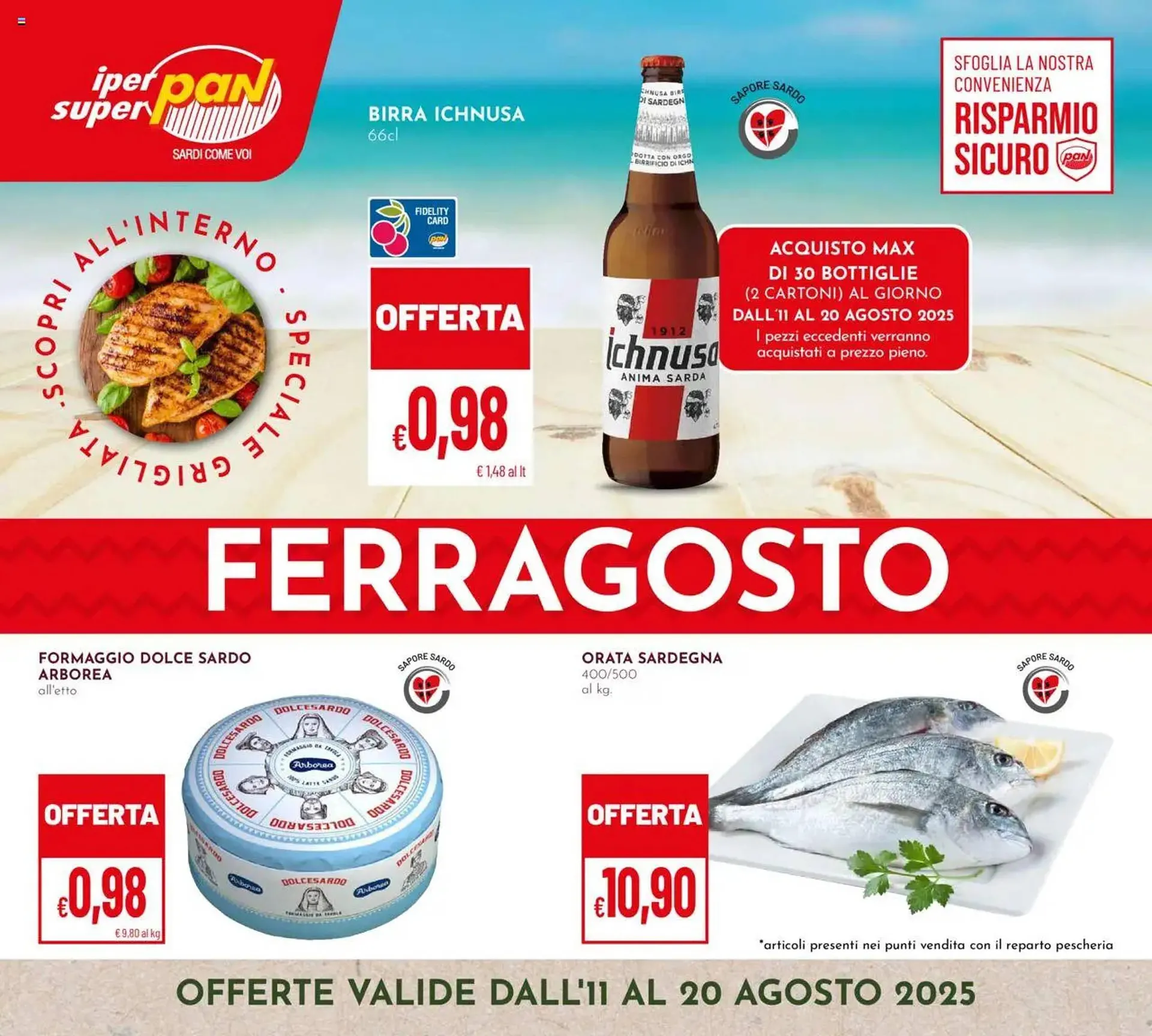 Volantino Pan da 11 agosto a 20 agosto di 2025 - Pagina del volantino 1