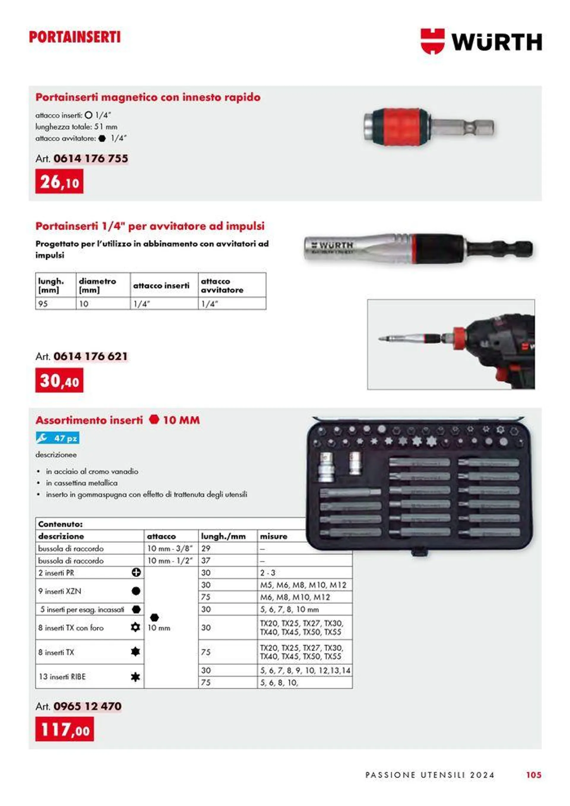 Passione utensili da 1 luglio a 31 dicembre di 2024 - Pagina del volantino 105