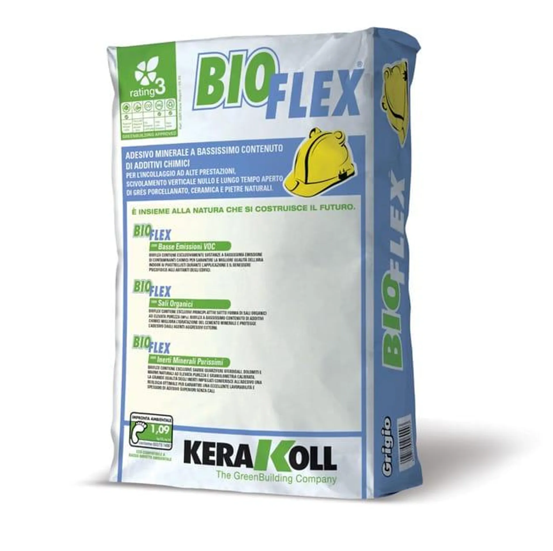 Colla in polvere Bioflex KERAKOLL 25 kg grigio C2TE