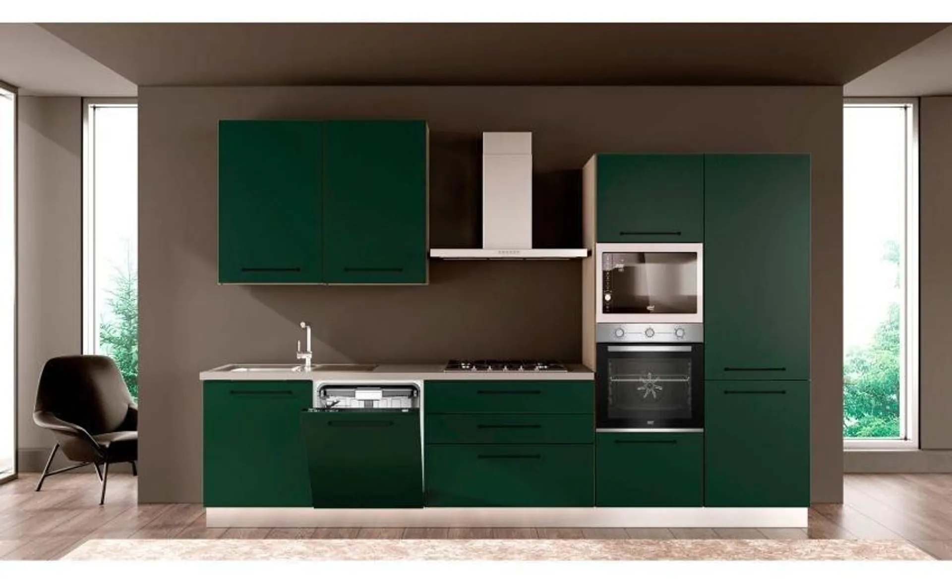 Noa cucina 330 cm colori a scelta