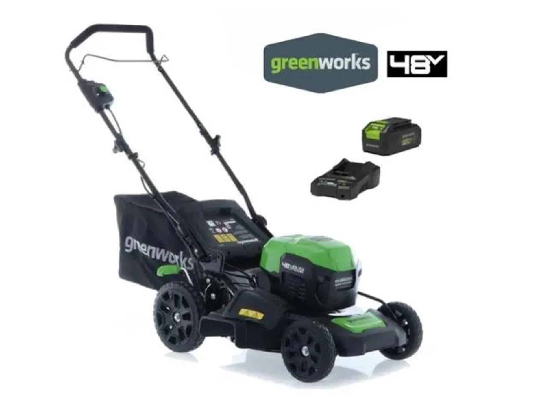 Rasaerba a batteria Greenworks GD48LM46SP semovente batteria 48V 4Ah e carica