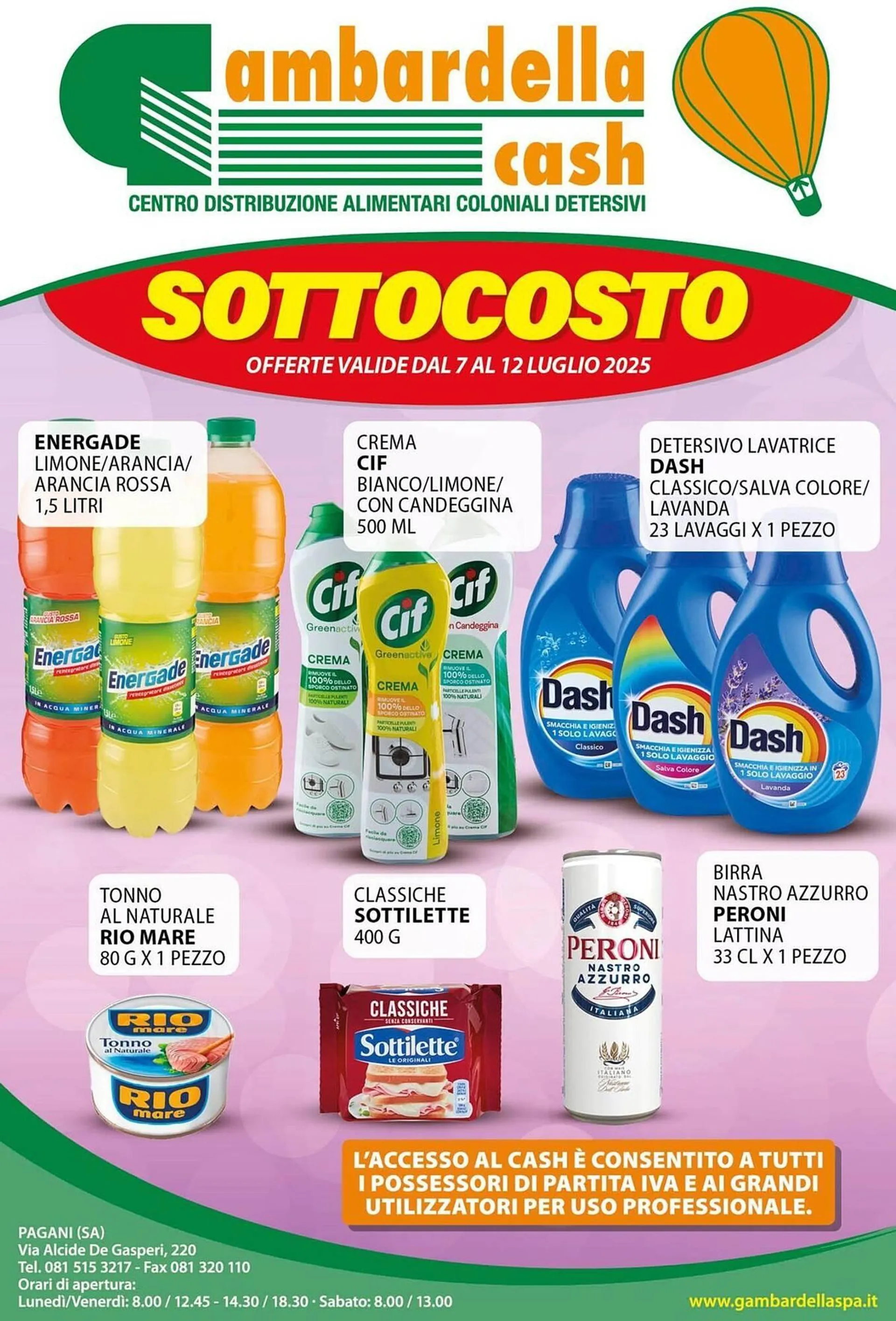 Volantino Gambardella Cash da 7 luglio a 12 luglio di 2025 - Pagina del volantino 1