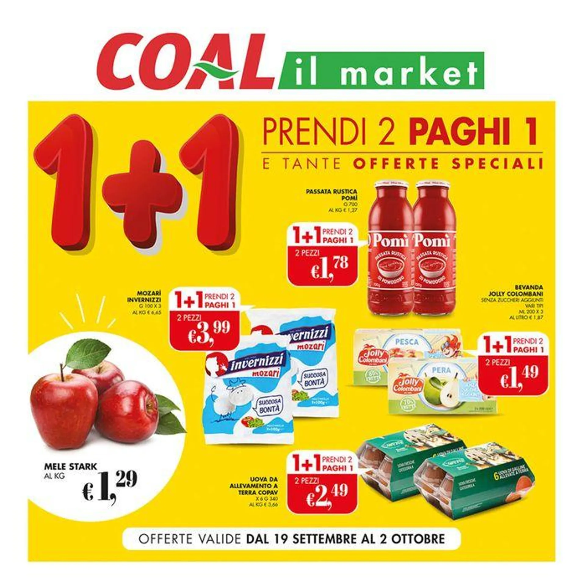 1+1 prendi 2 paghi 1 - 1