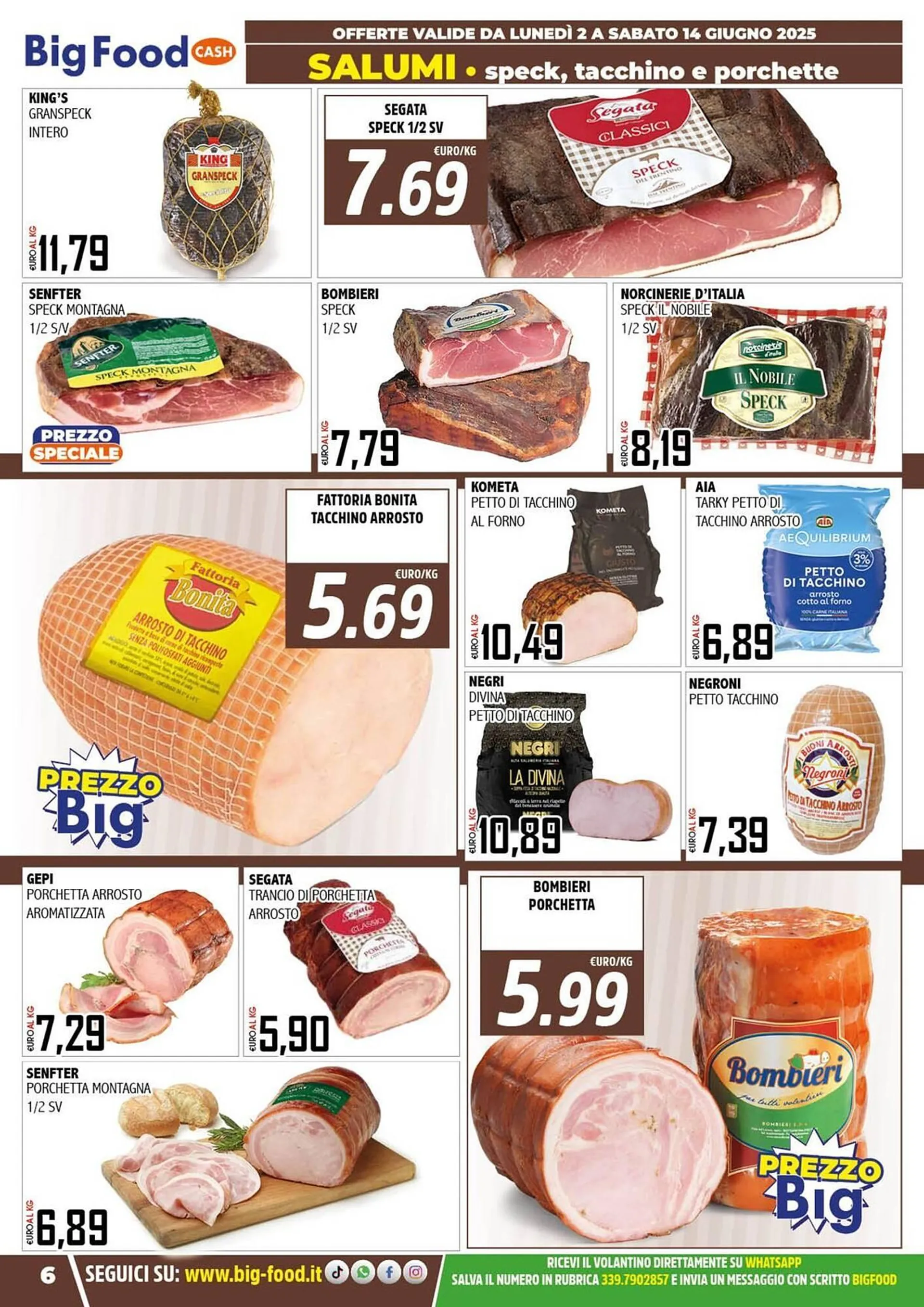 Volantino Big Food da 2 giugno a 14 giugno di 2025 - Pagina del volantino 6