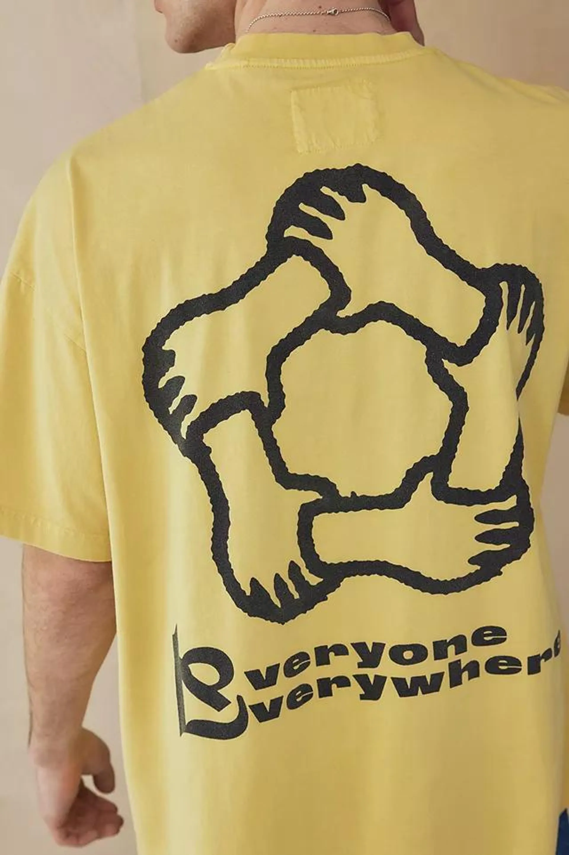 Raised On Denim Yellow Everyone Everywhere T-Shirt