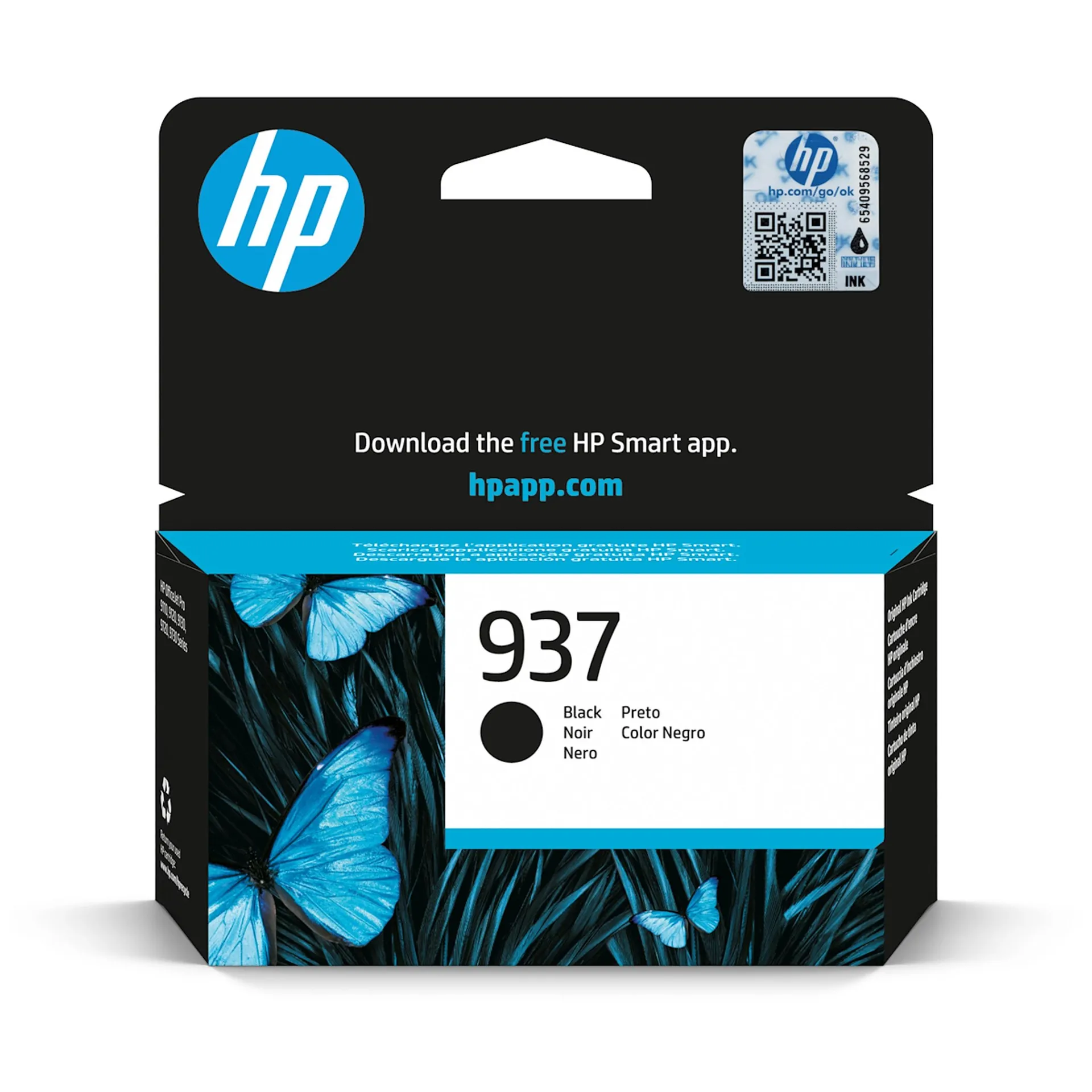 Hp Italia Spa - HP 937 Cartuccia d'inchiostro originale, Nero