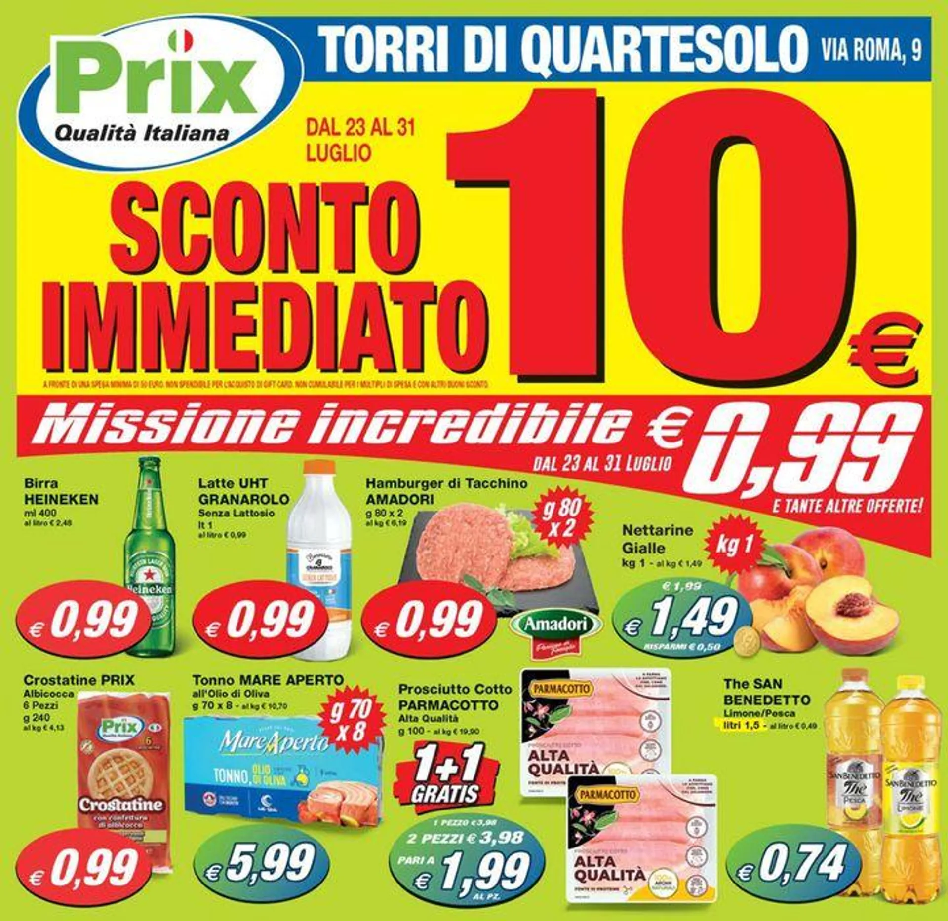 Sconto immediato 10€ da 24 luglio a 31 luglio di 2024 - Pagina del volantino 1