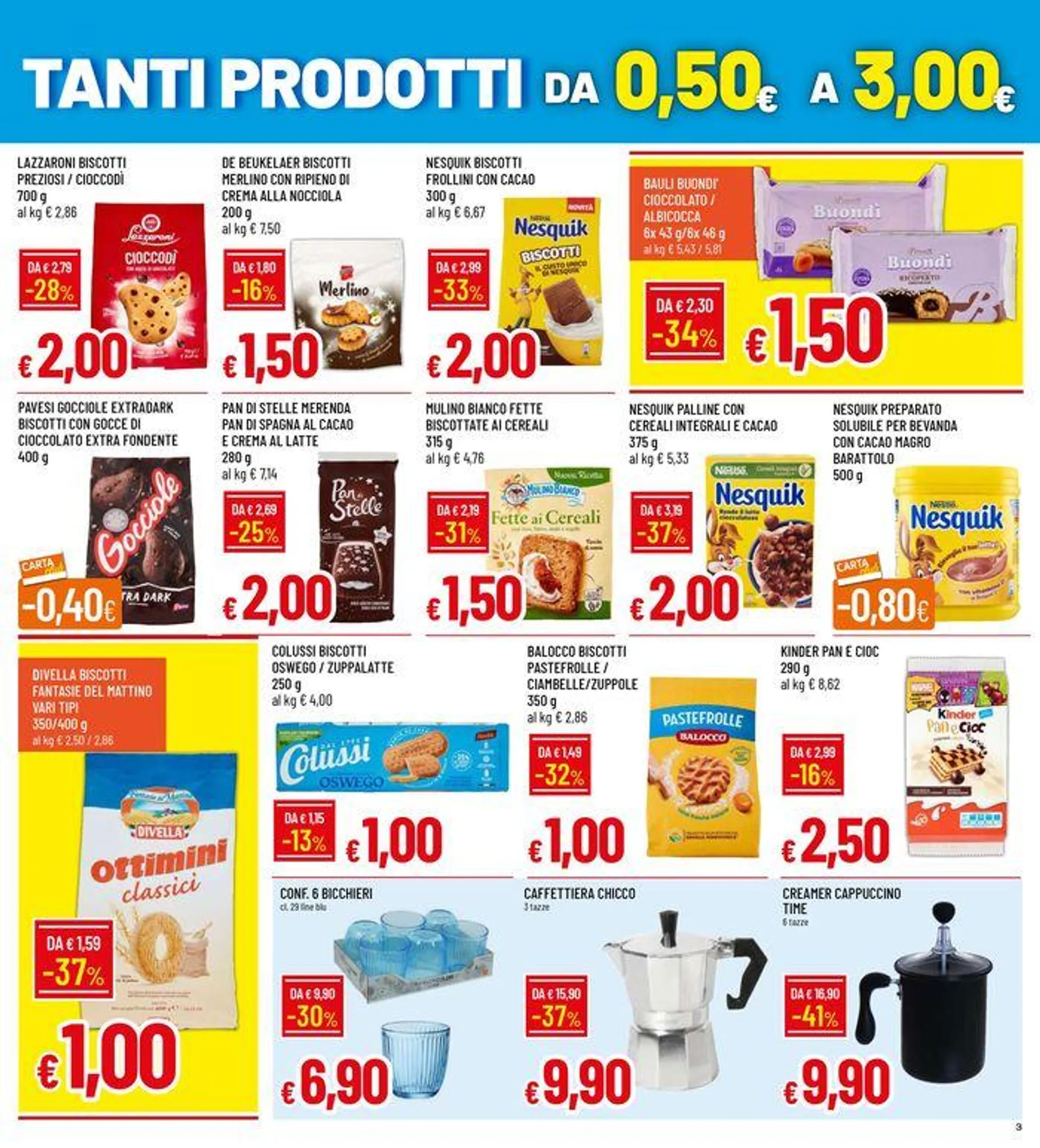 Tanti prodotti da 0,50 a 3,00 € da 9 settembre a 18 settembre di 2024 - Pagina del volantino 3