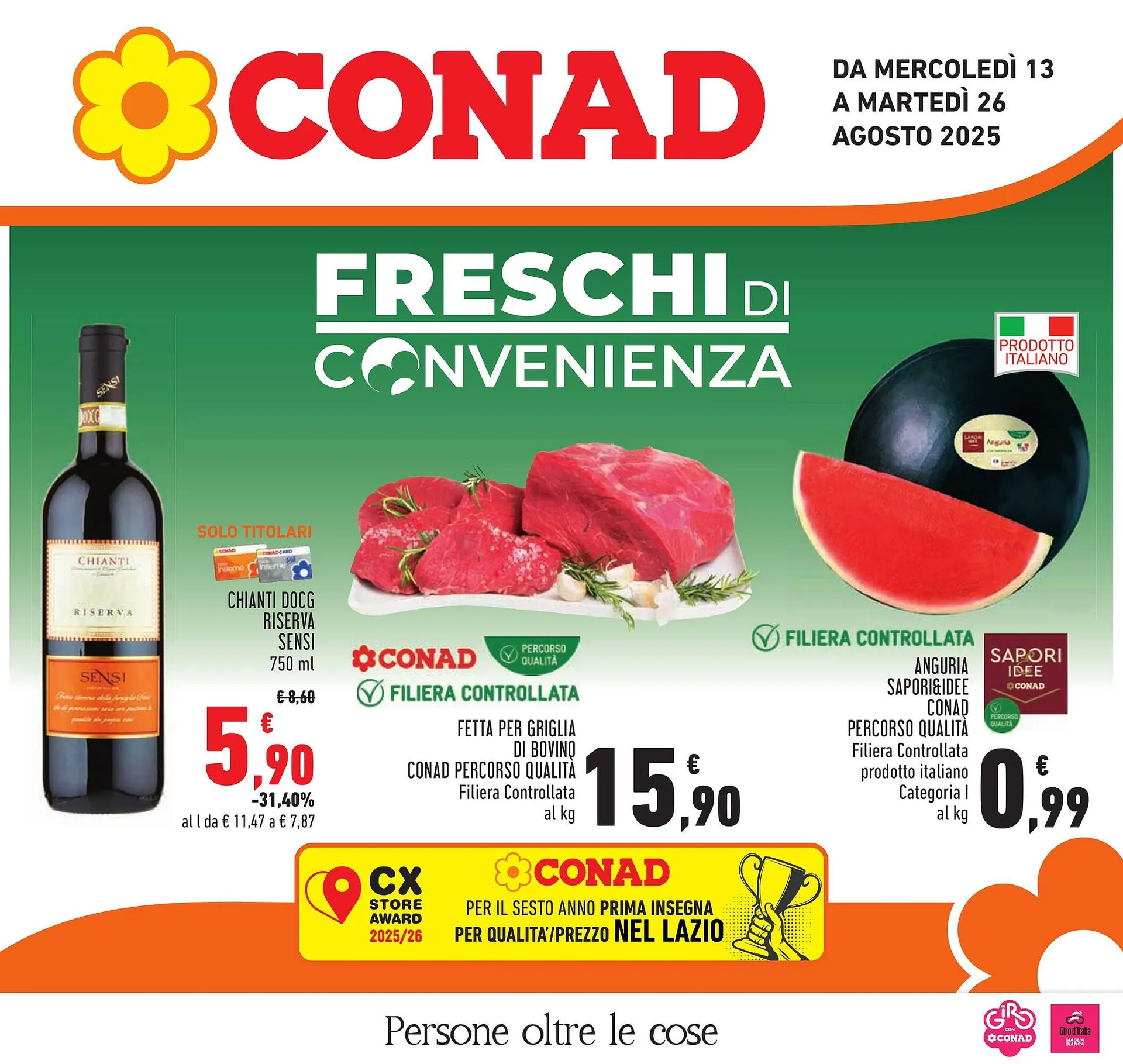Volantino Conad da 13 agosto a 26 agosto di 2025 - Pagina del volantino 1