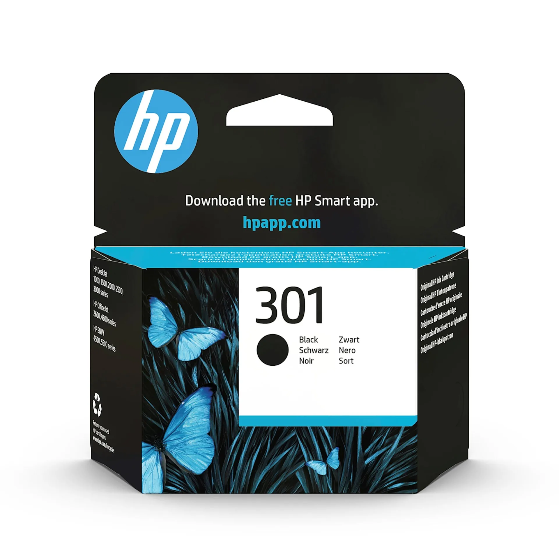 Hp Italia Spa - 301 cartuccia di inchiostro originale, Nero