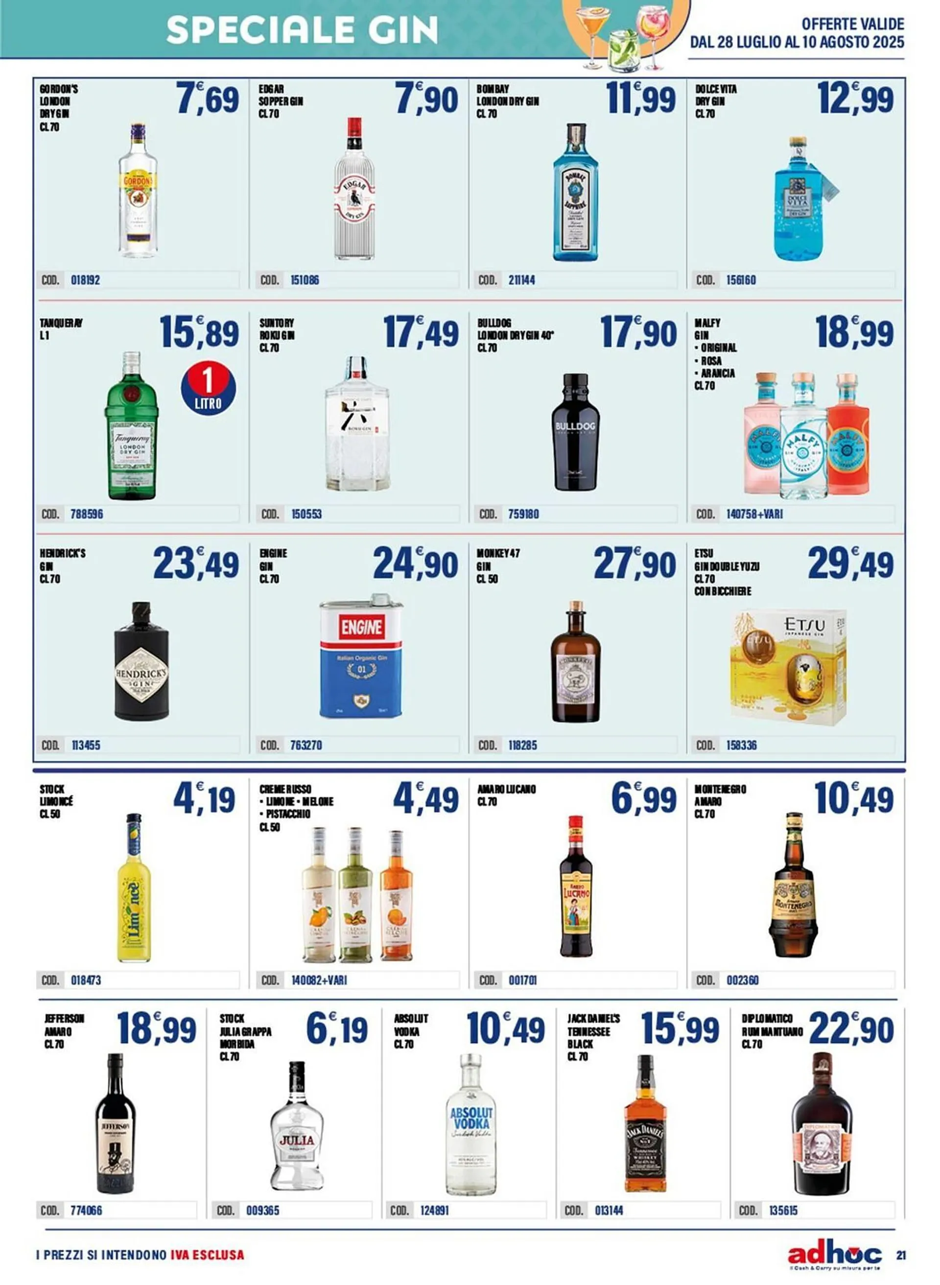 Volantino Adhoc da 28 luglio a 10 agosto di 2025 - Pagina del volantino 21