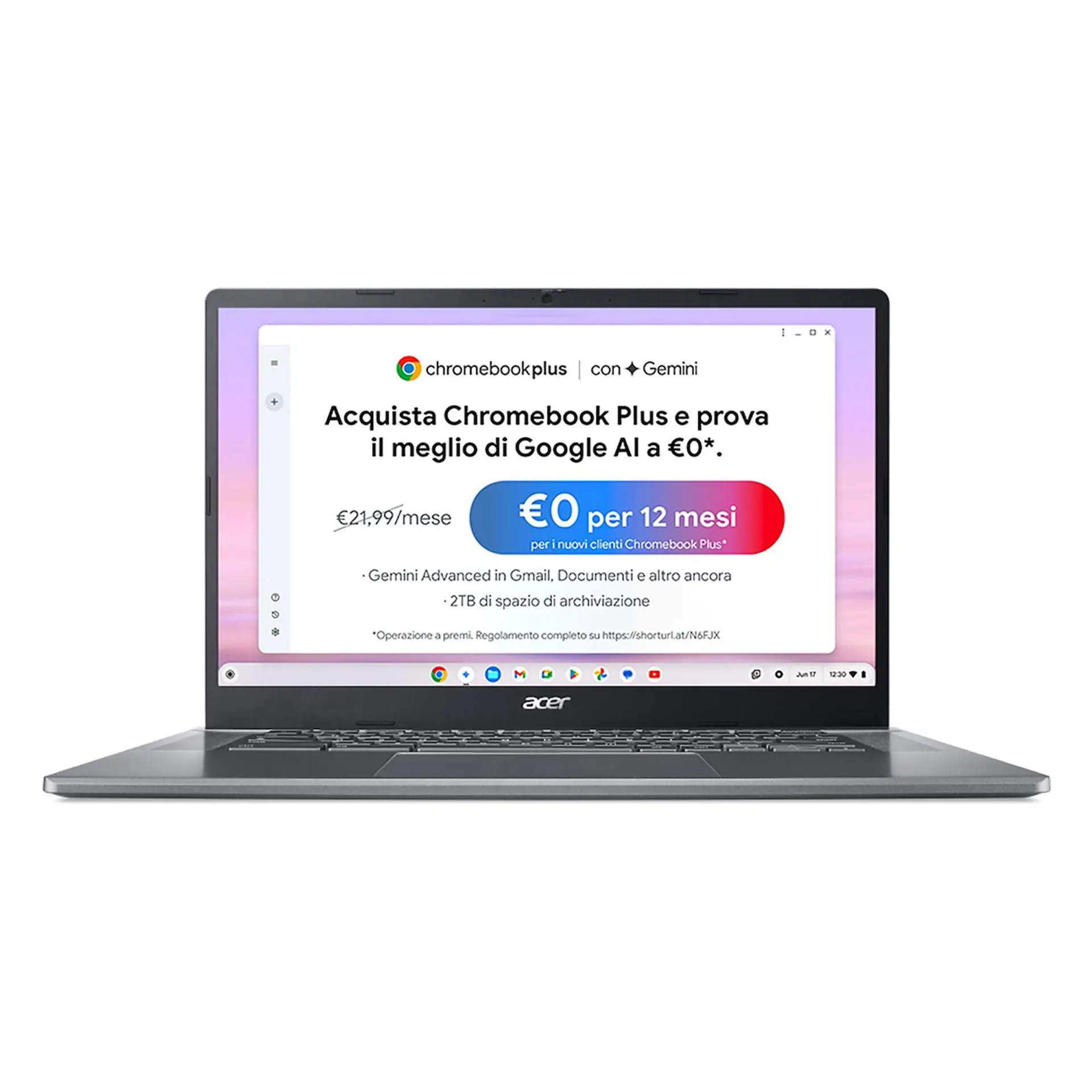 ACER - CHROMEBOOK PLUS 515 CB515 - 2H - 34ZU - 15.6 POLLICI - GRIGIO