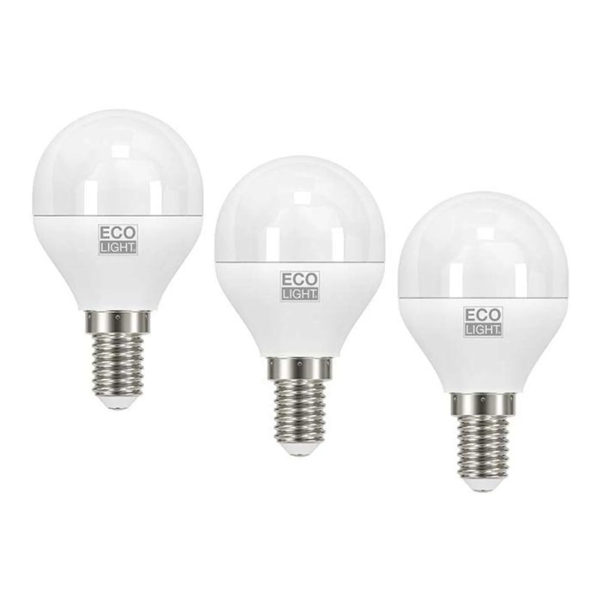 Century Lampadina ecolight led mini globo 6w e14 luce calda - blister 3 pezzi