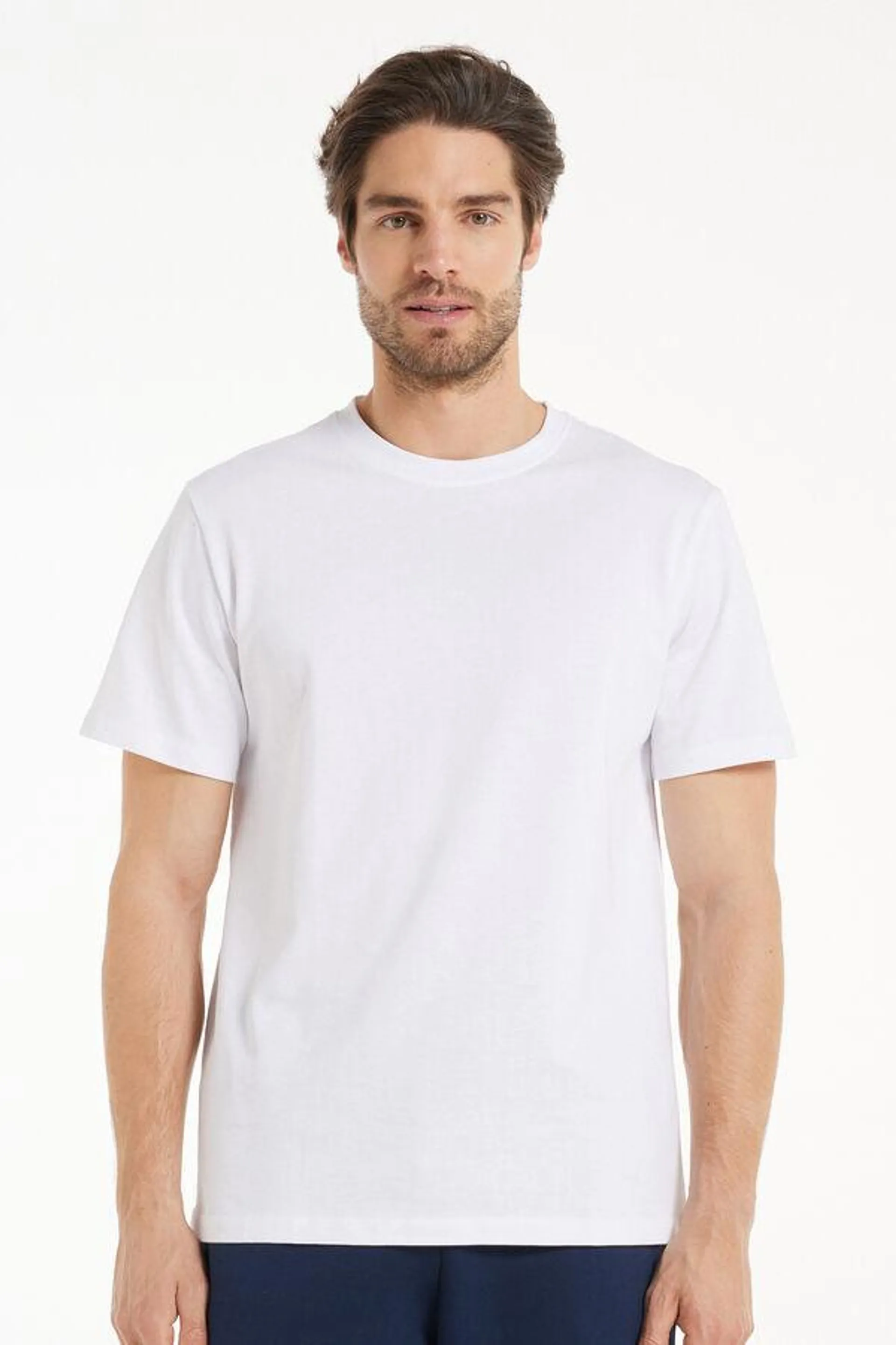 T-Shirt in 100% Cotone a Girocollo