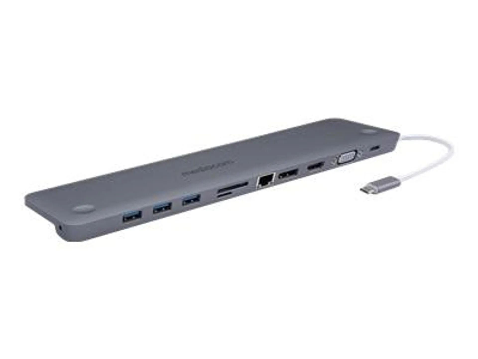 MEDIACOM MD-C322 - docking station - USB-C 3.1 - VGA, HDMI, DP - GigE