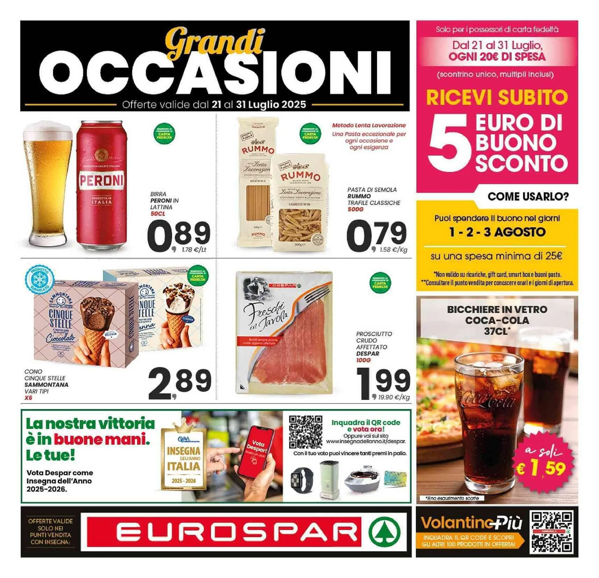Volantino Eurospar da 21 luglio a 31 luglio di 2025 - Pagina del volantino 1