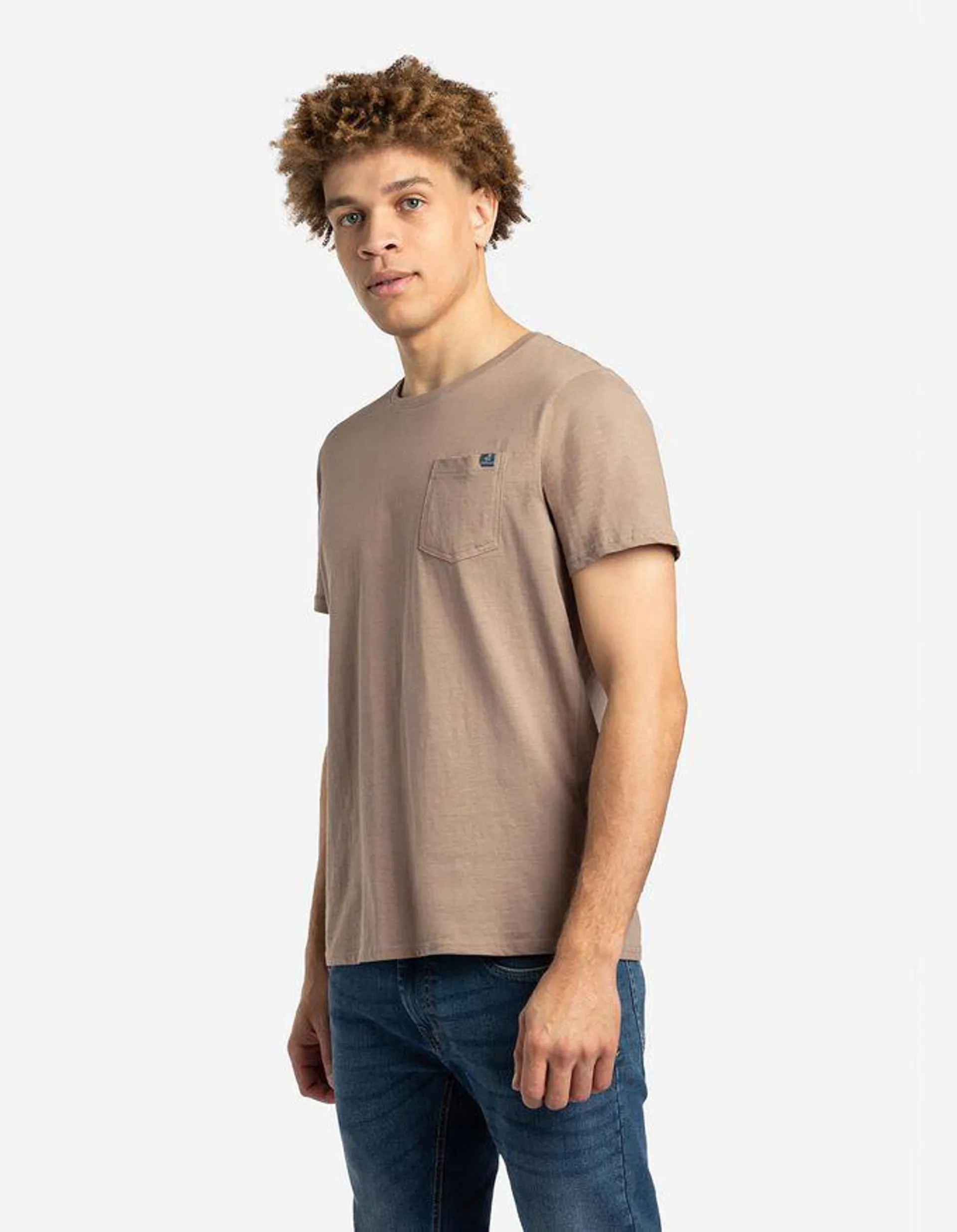 T-shirt - Tasca sul petto - marrone chiaro
