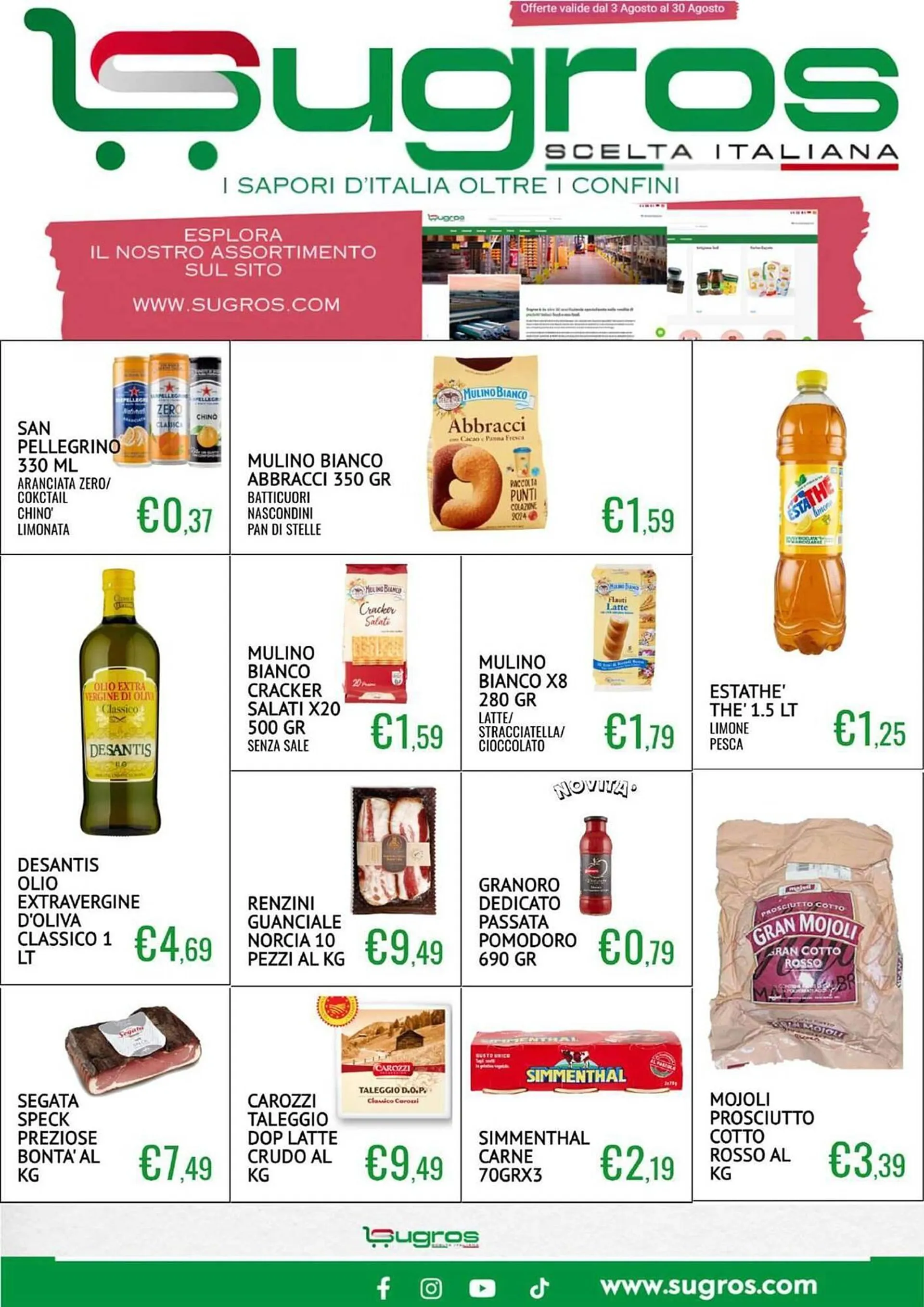 Volantino Sugros da 3 agosto a 30 agosto di 2025 - Pagina del volantino 1
