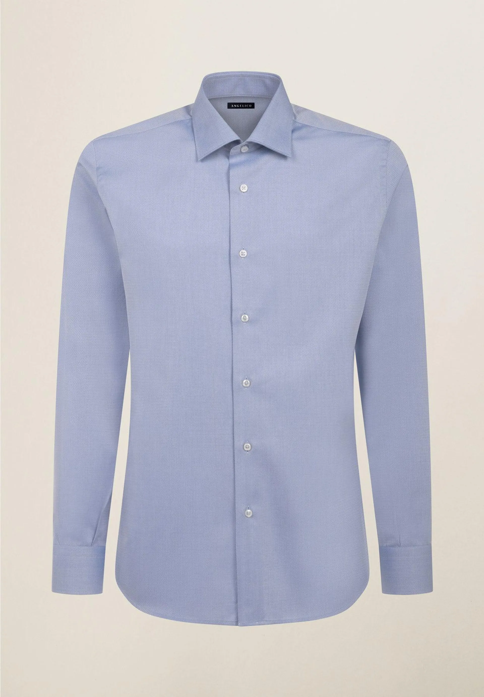 Camicia azzurro scuro armatura no-stiro slim fit