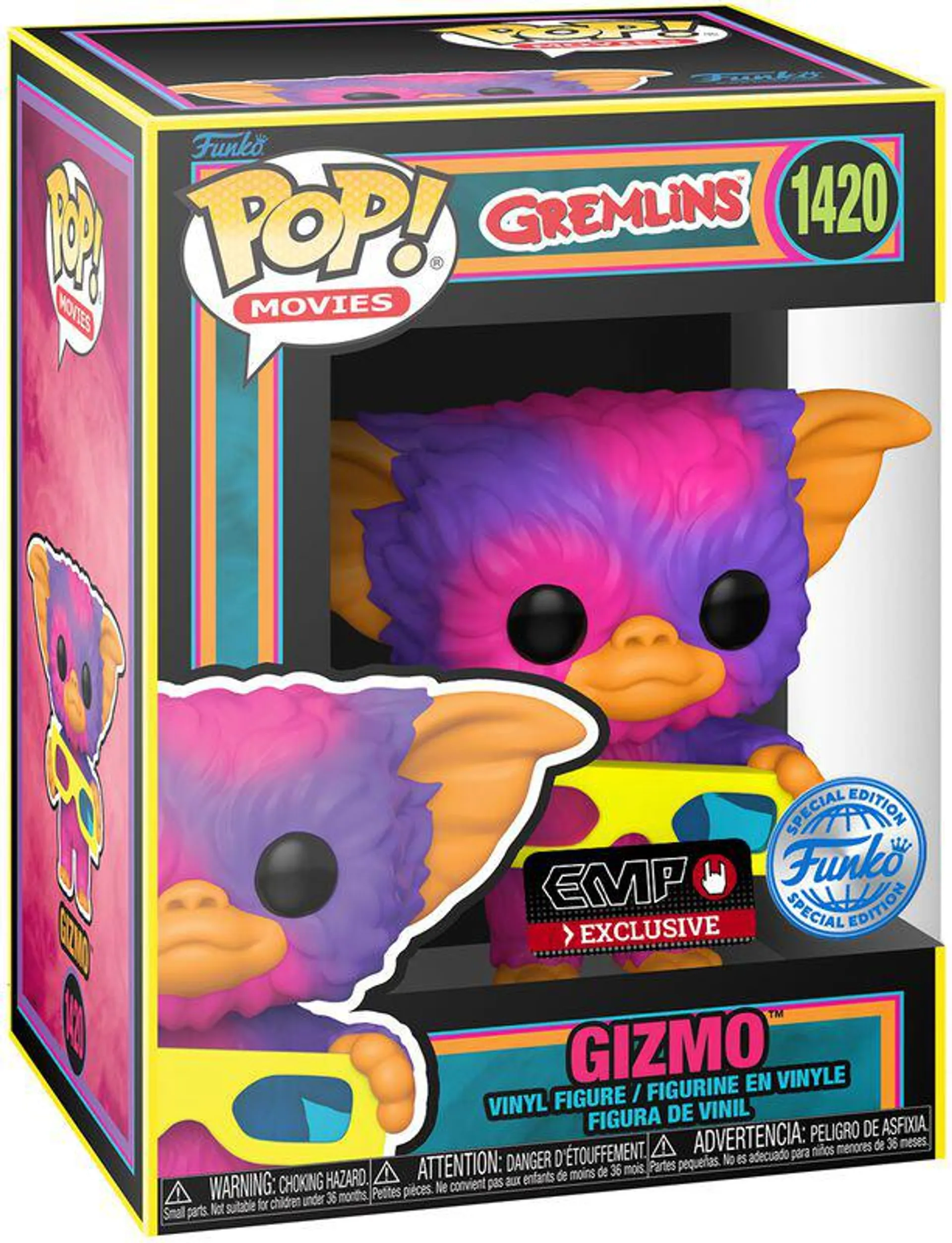Gizmo (black light) vinyl figurine no. 1420 | Funko Pop! | multicolore | Gremlins