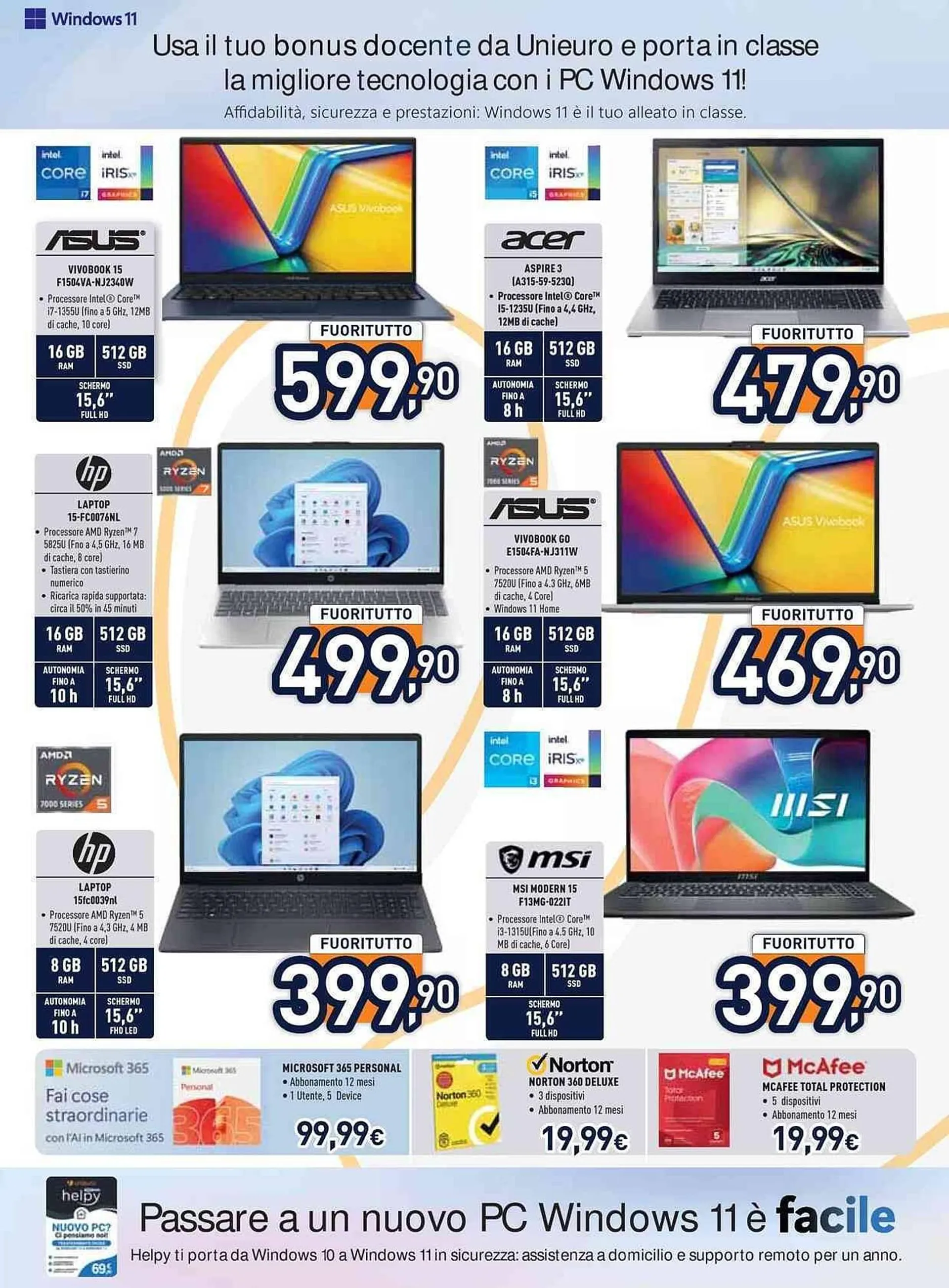 Volantino Unieuro da 1 agosto a 13 agosto di 2025 - Pagina del volantino 9