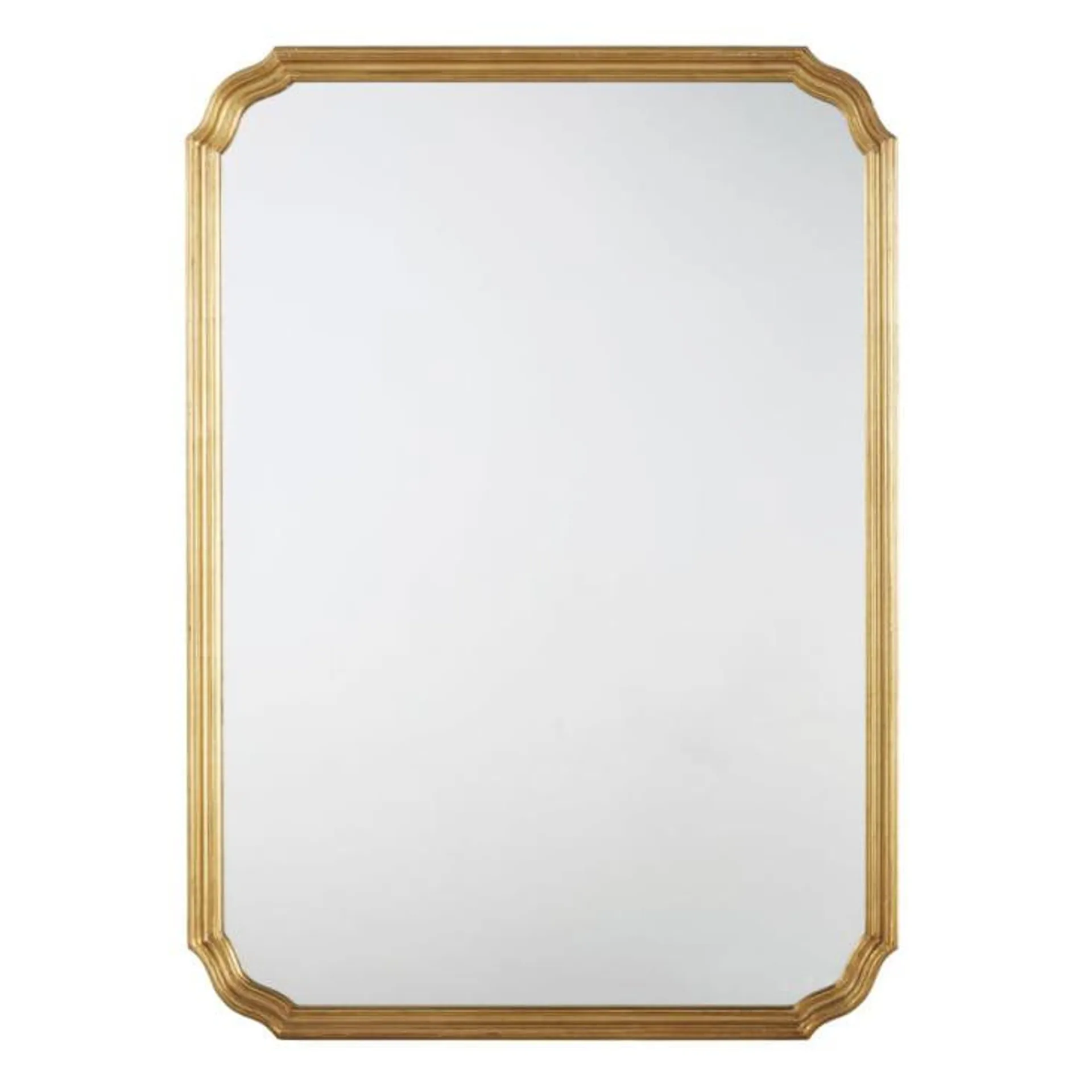 Specchio con modanature dorate 80x110 cm