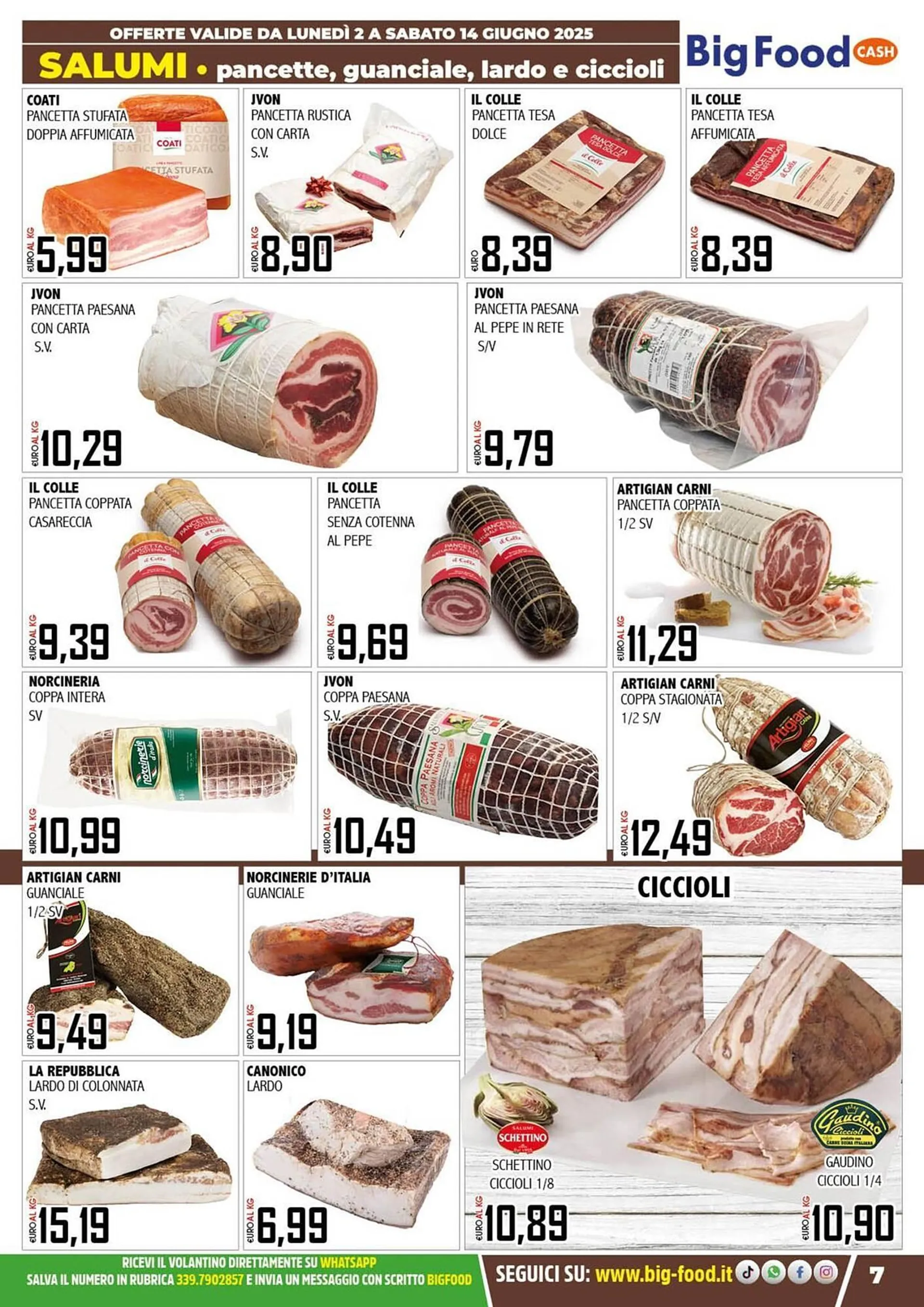 Volantino Big Food da 2 giugno a 14 giugno di 2025 - Pagina del volantino 7
