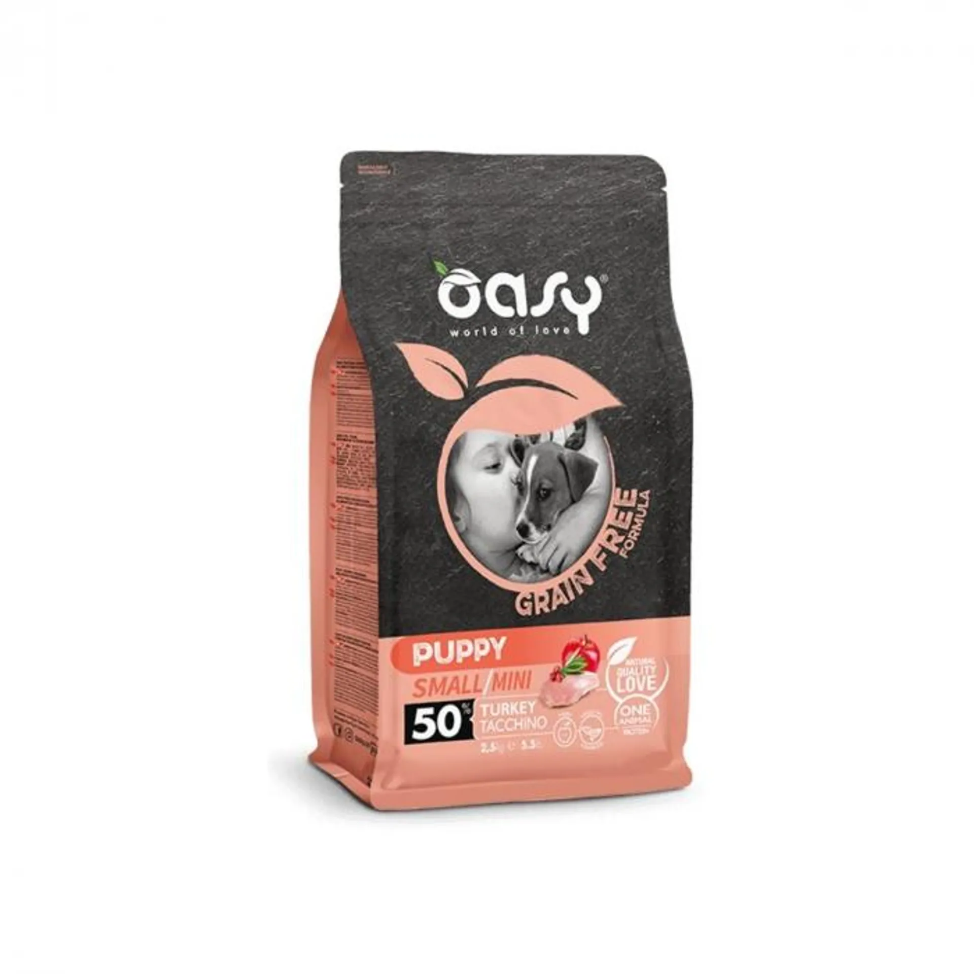 Oasy Dog Grain Free Puppy crocchette per cani cuccioli 2,5 kg